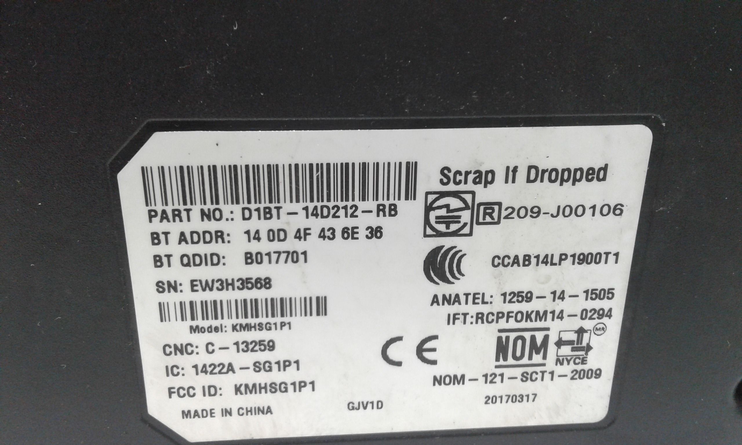 Centralina bluetooth telefono FORD Fiesta 6 Serie