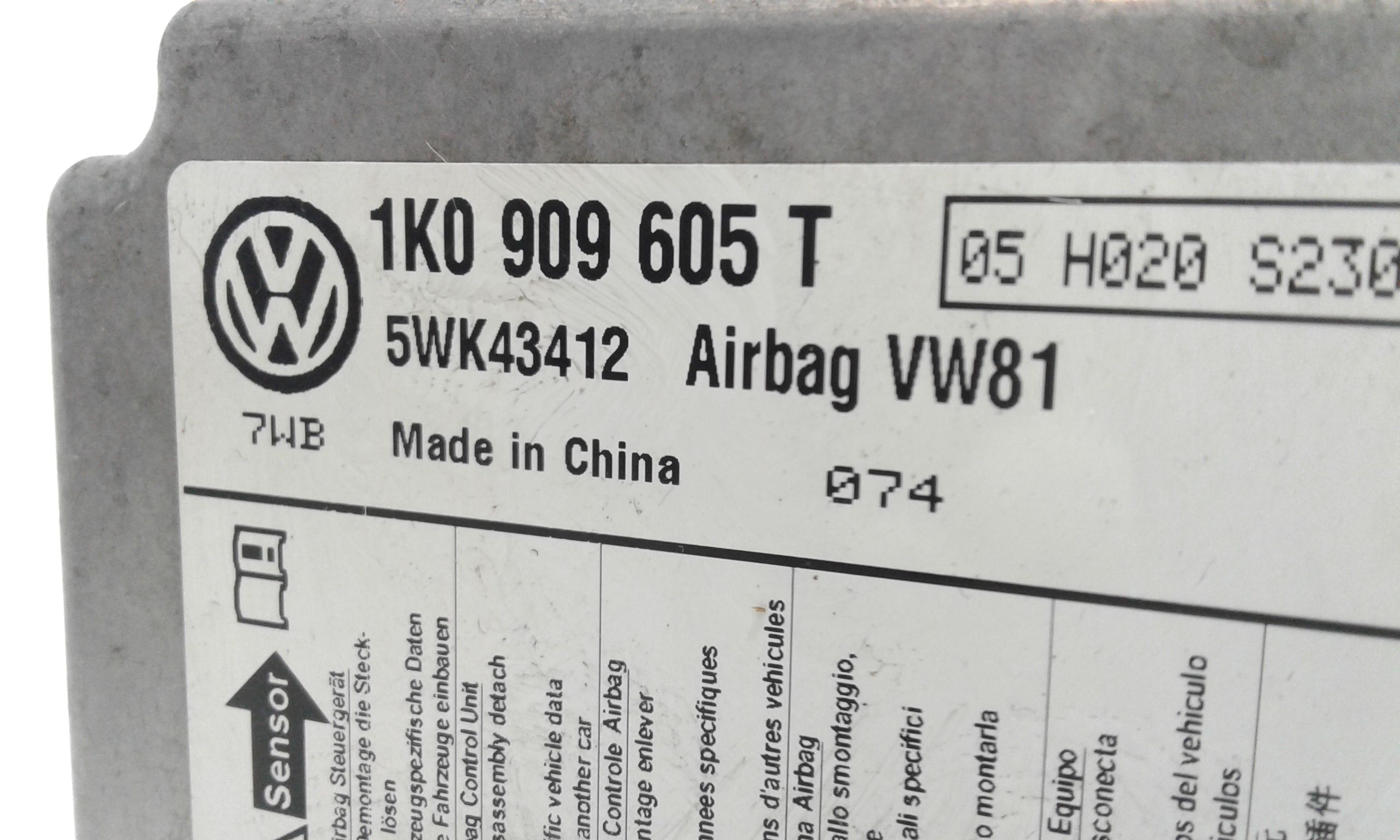 Centralina Airbag SKODA Octavia S. Wagon 4 Serie