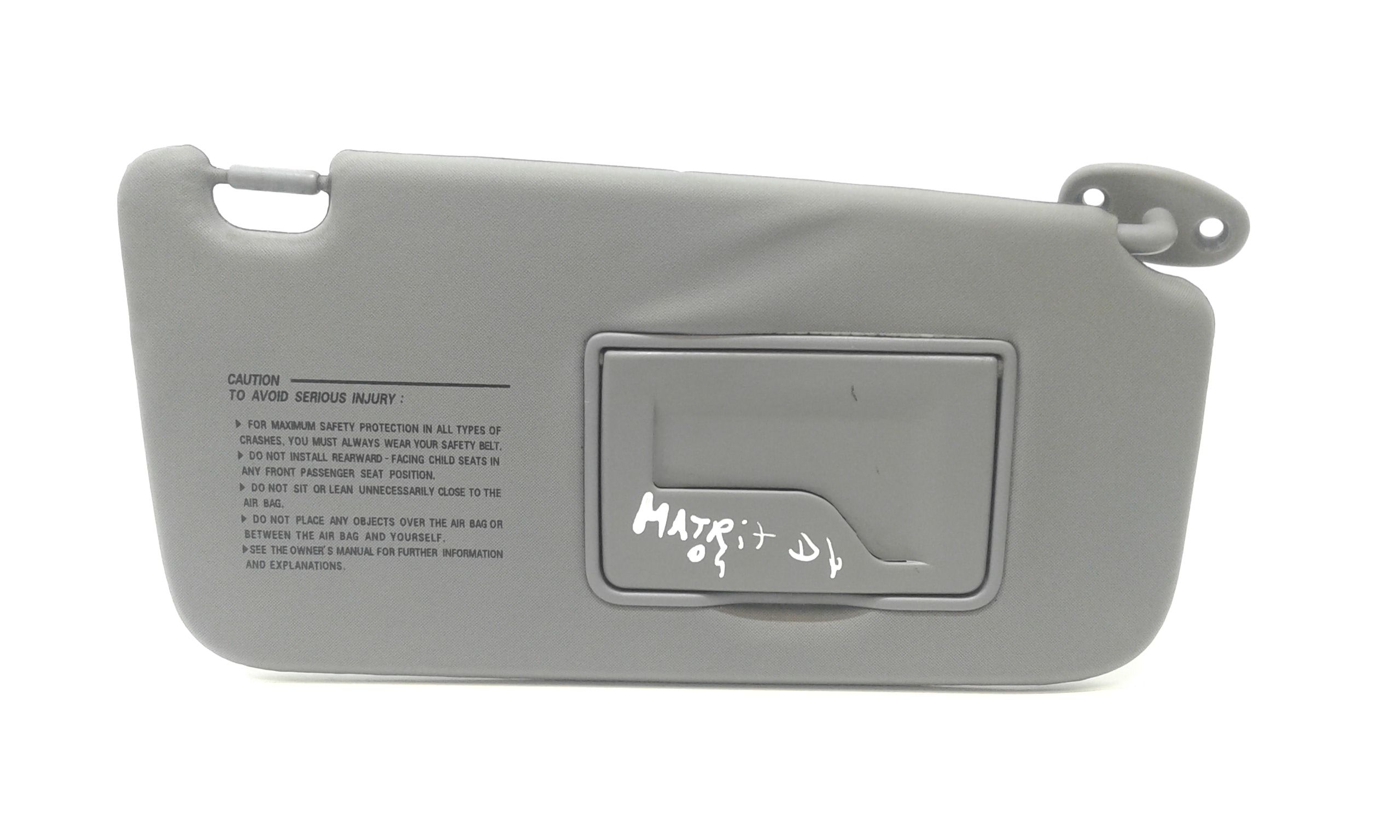 Parasole aletta Lato Passeggero HYUNDAI Matrix 1 Serie