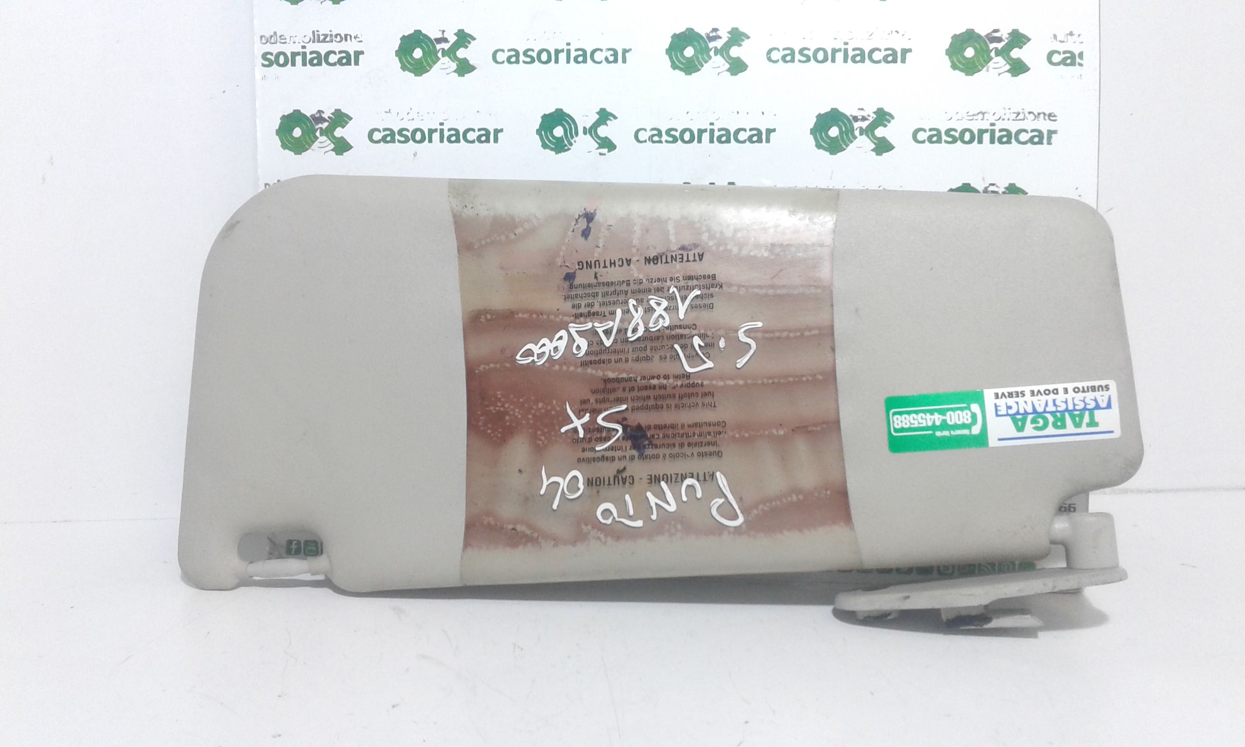 Parasole aletta anteriore Lato Guida FIAT Punto Berlina 5P 3 Serie