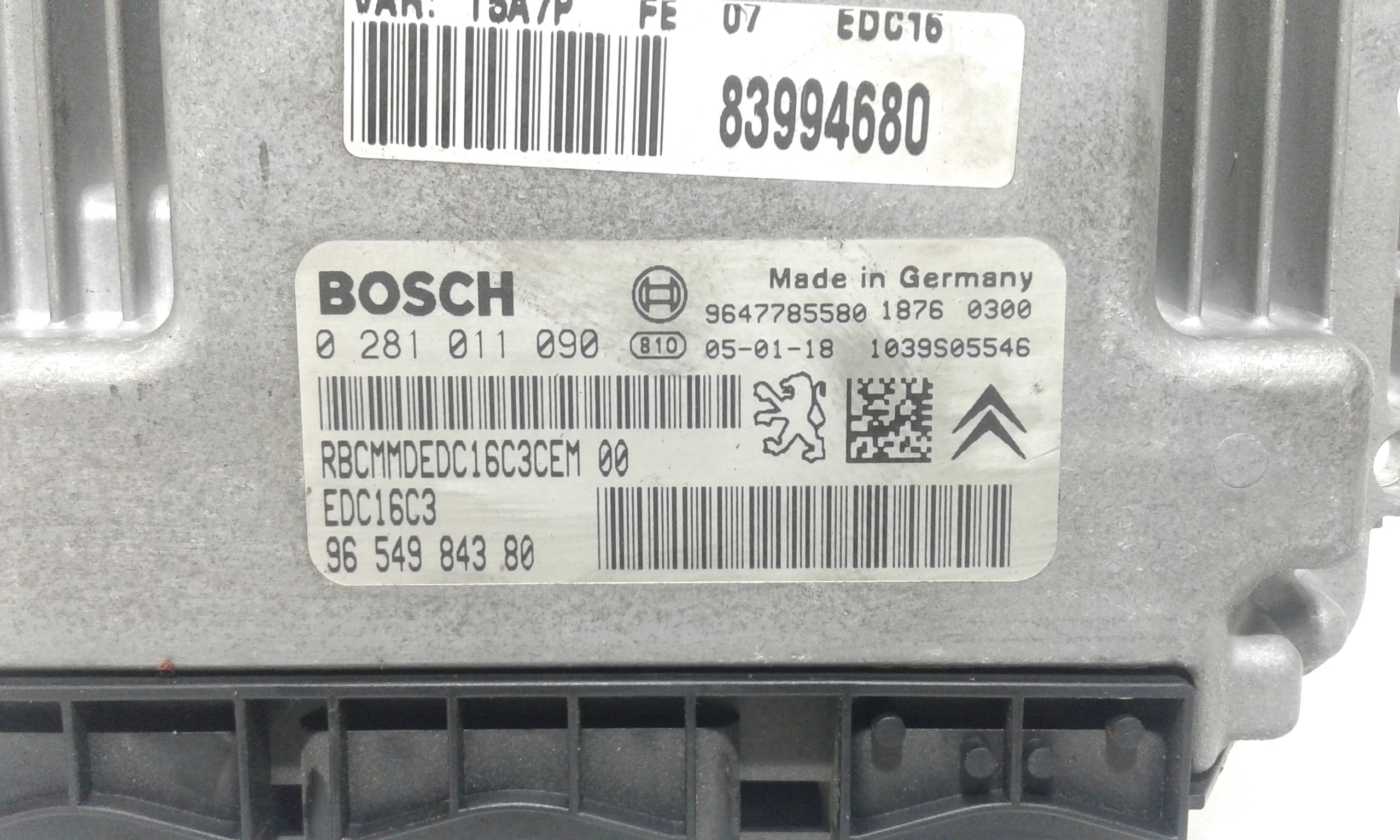 Centralina motore PEUGEOT 307 Berlina