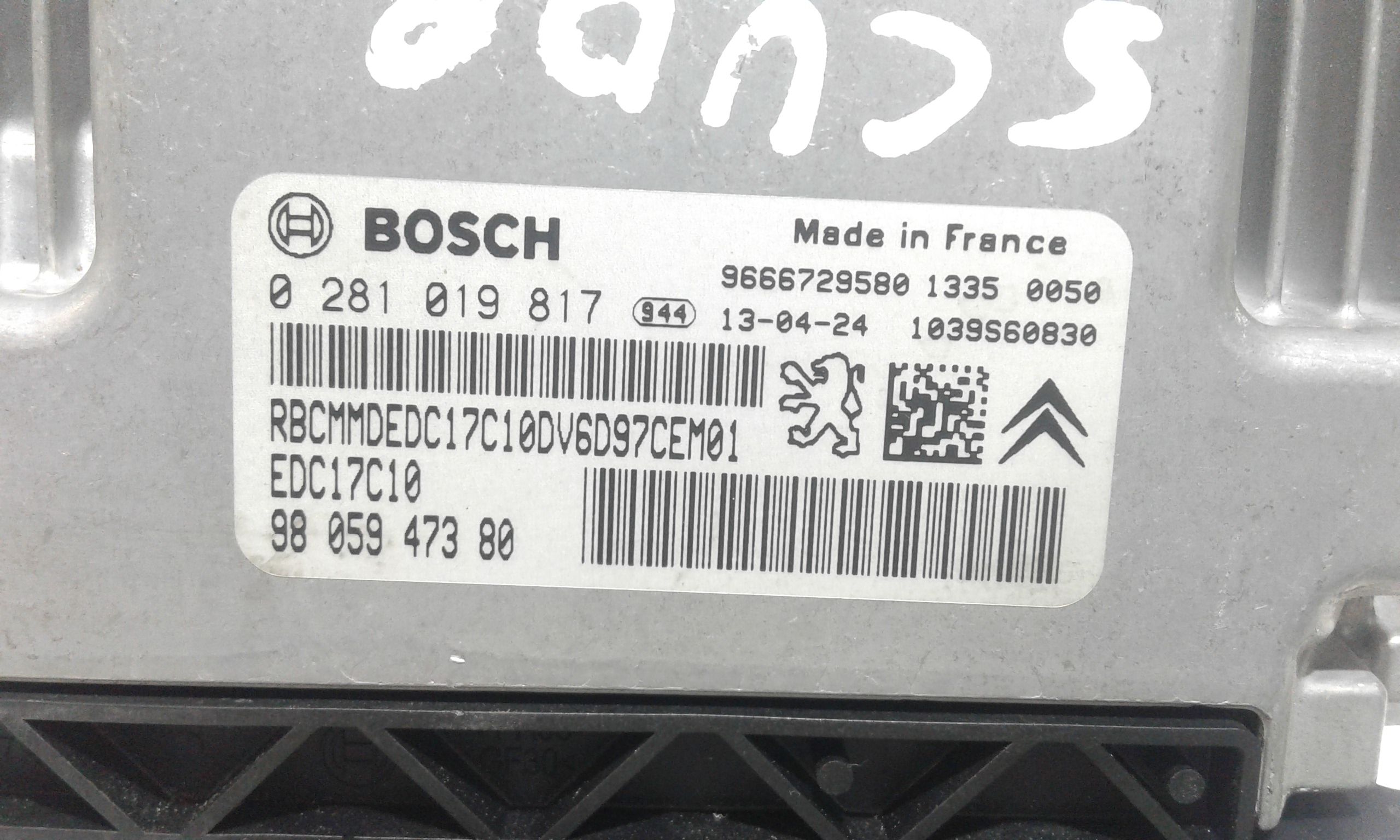 Centralina motore FIAT Scudo 3 Serie