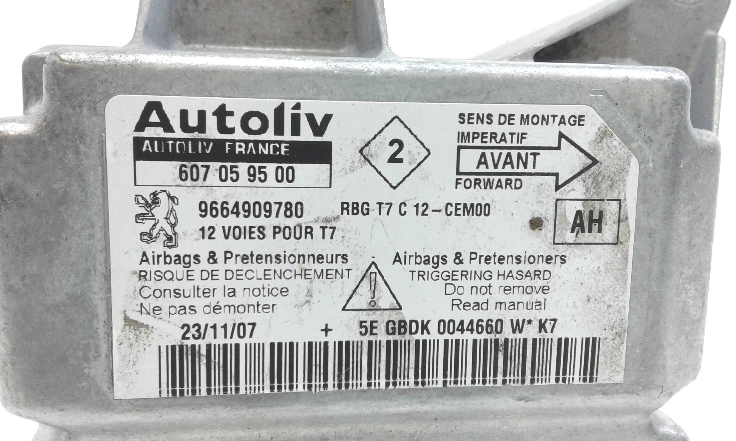 Centralina Airbag PEUGEOT 308 1 Serie