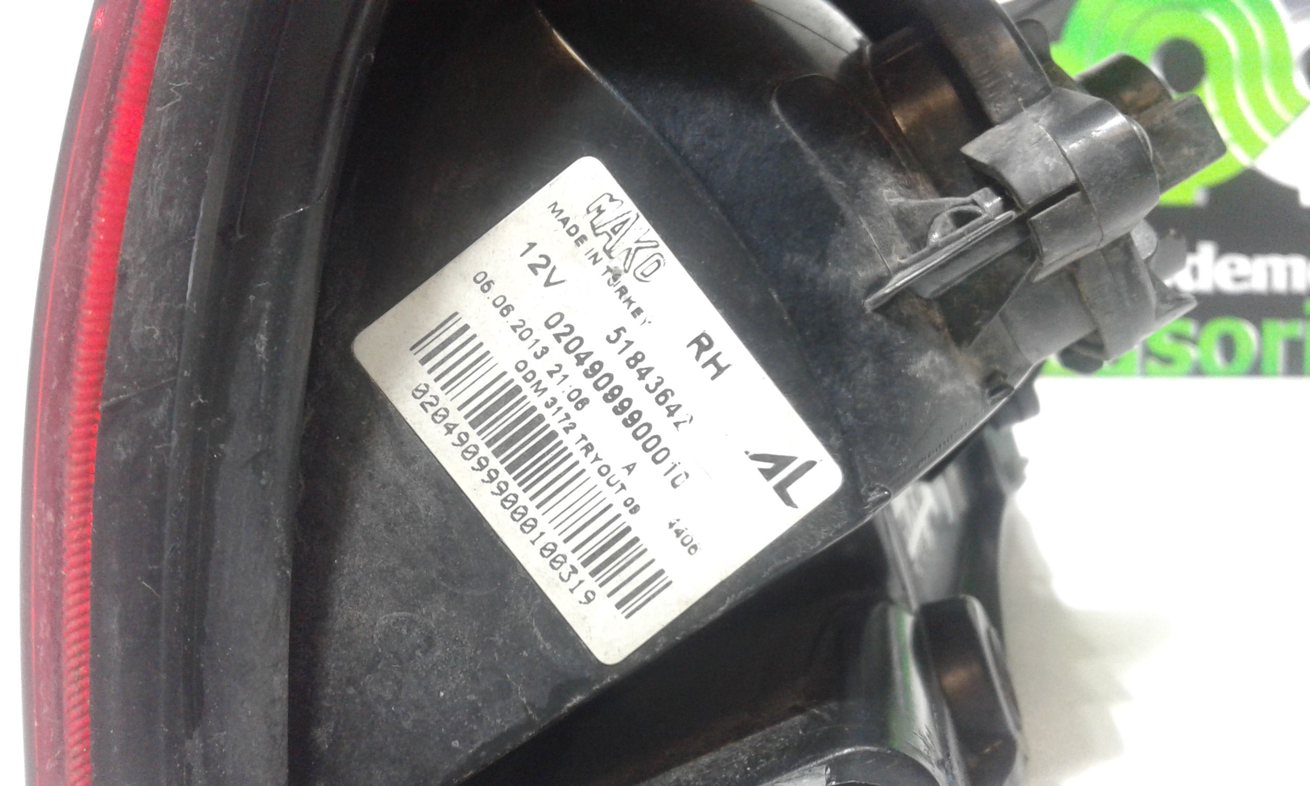 Stop fanale posteriore Destro Passeggero FIAT Panda 3 Serie