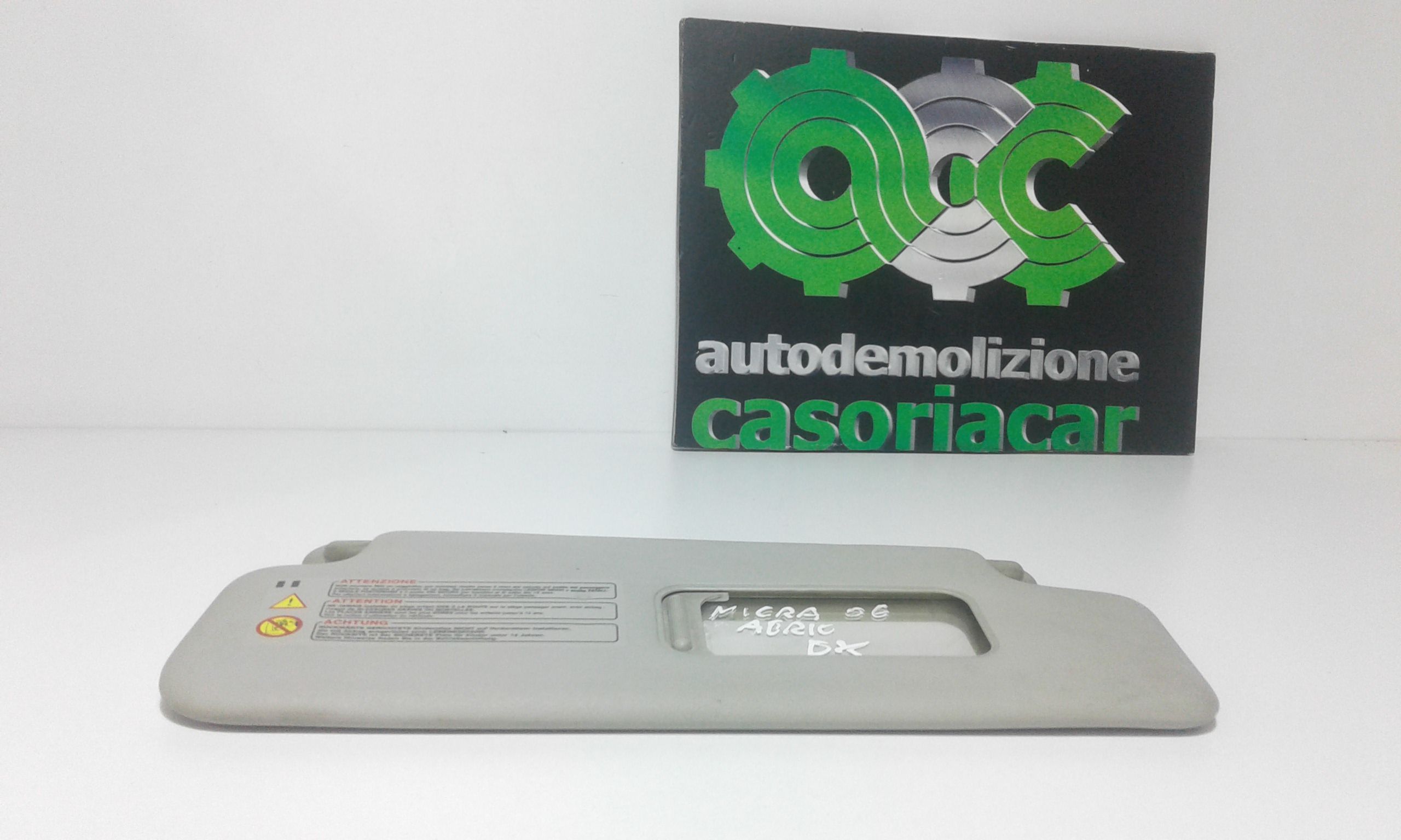 Parasole aletta Lato Passeggero NISSAN Micra Cabrio