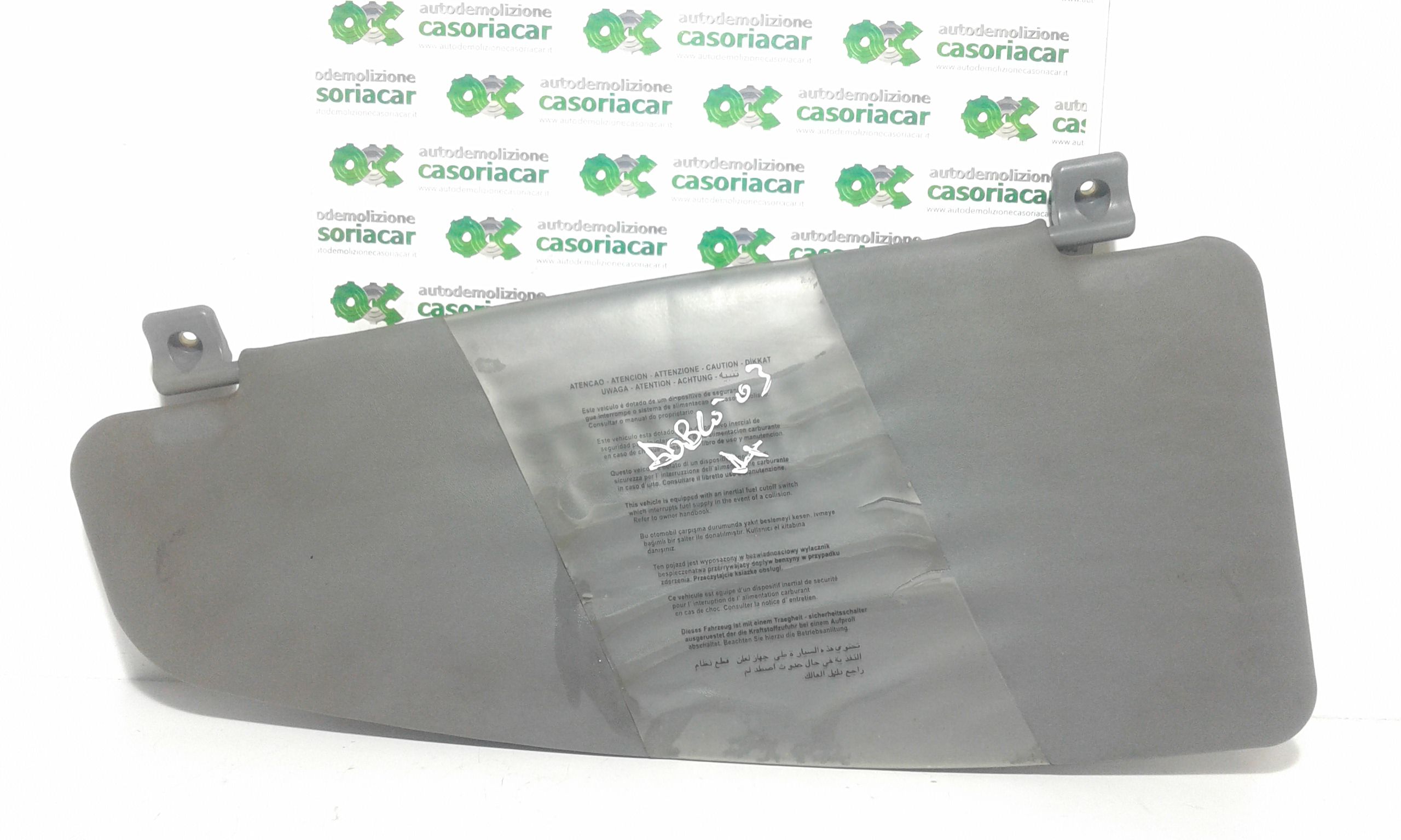 Parasole aletta Lato Passeggero FIAT Dobl 1 Serie