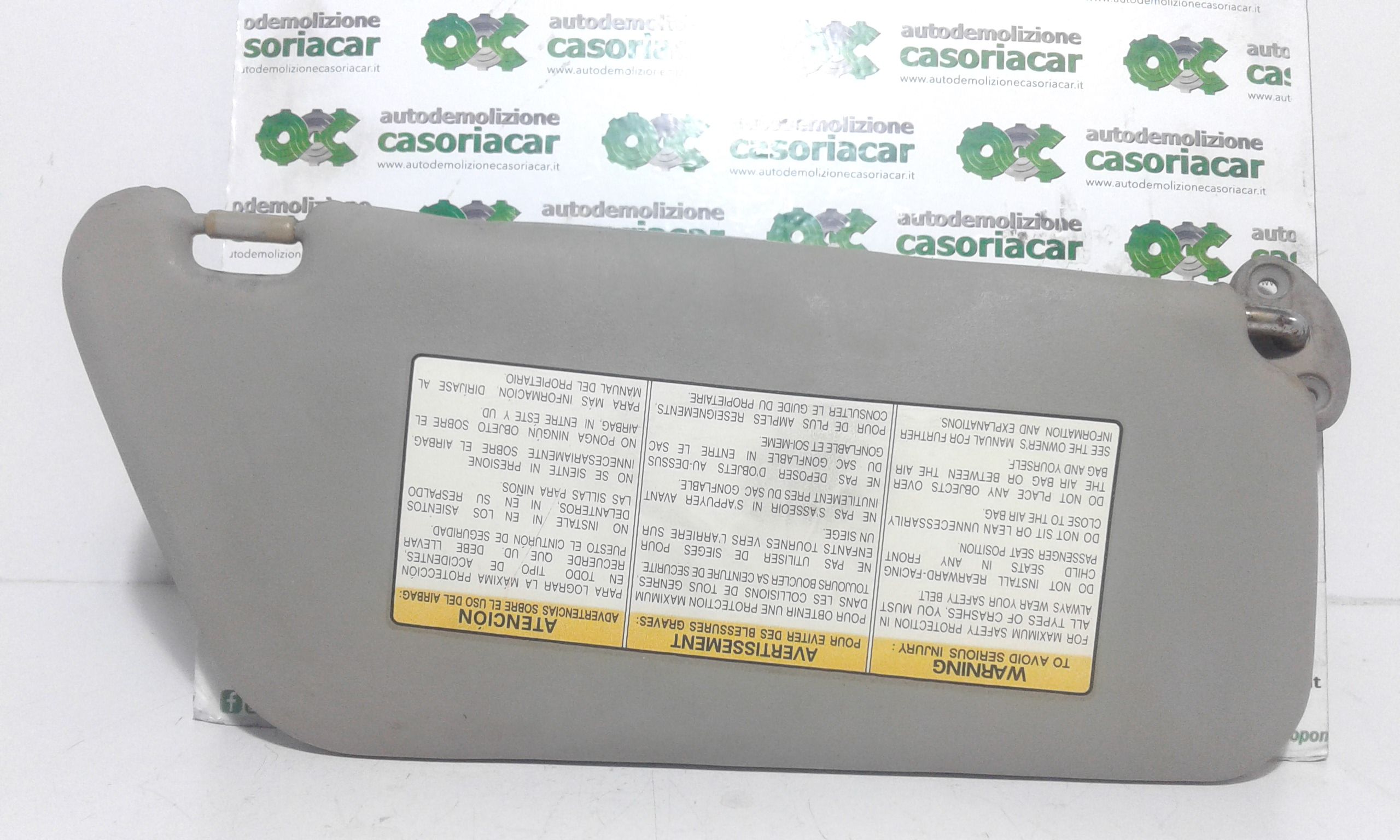 Parasole aletta anteriore Lato Guida DAEWOO Matiz 1 Serie