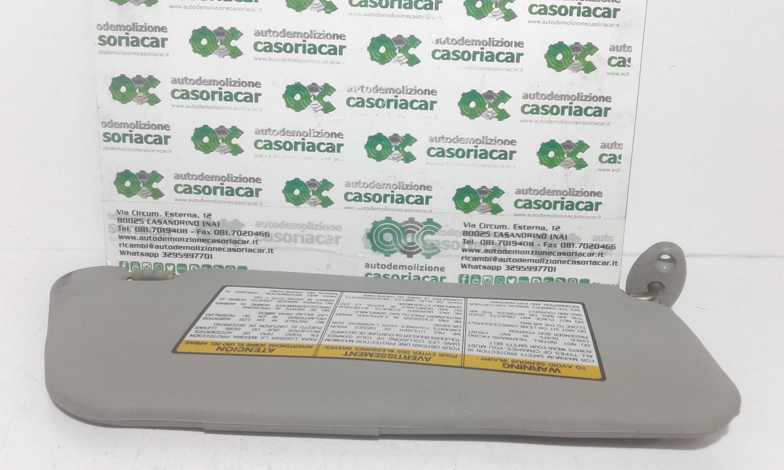 Parasole aletta anteriore Lato Guida CHEVROLET Matiz 1 Serie