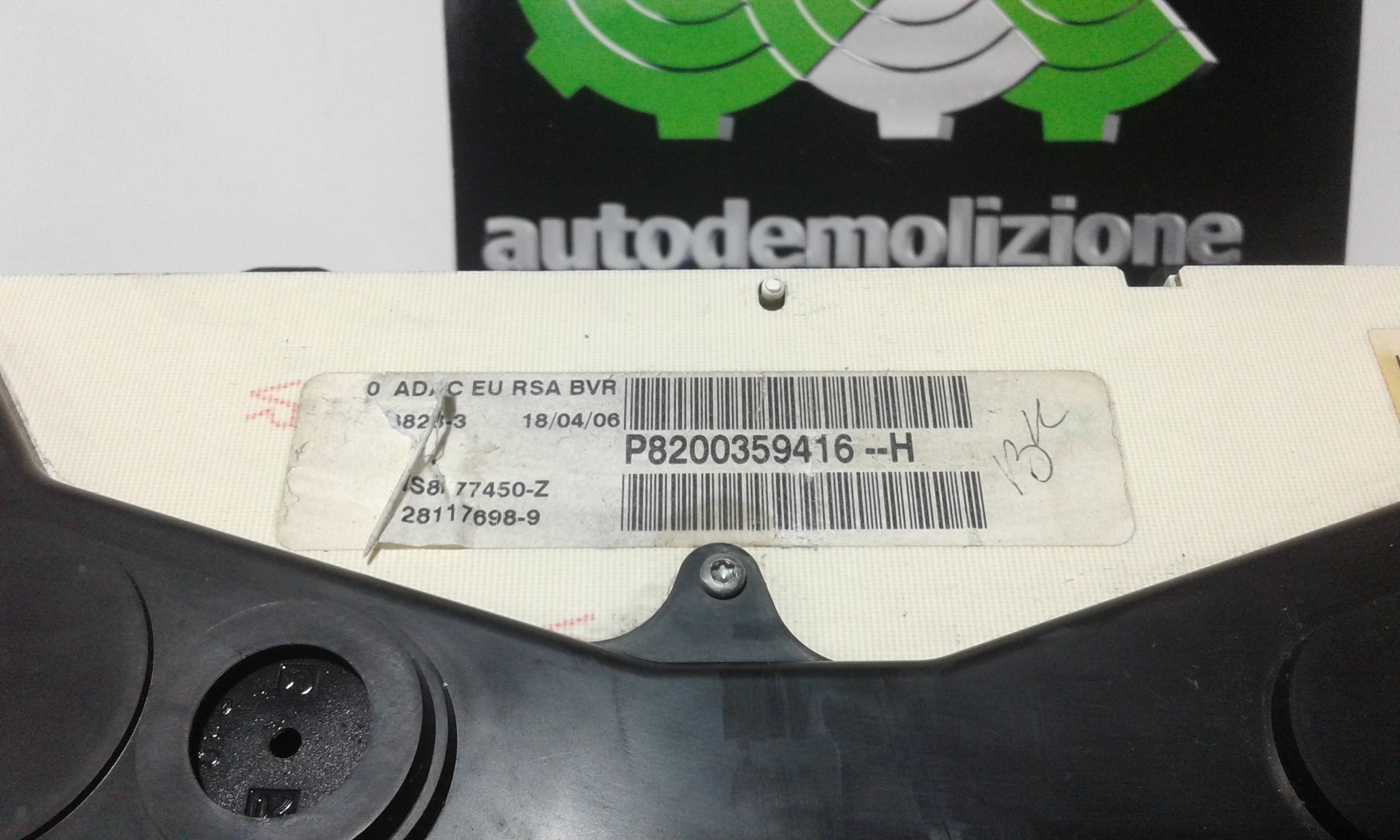 Quadro Strumenti RENAULT Master 3 Serie