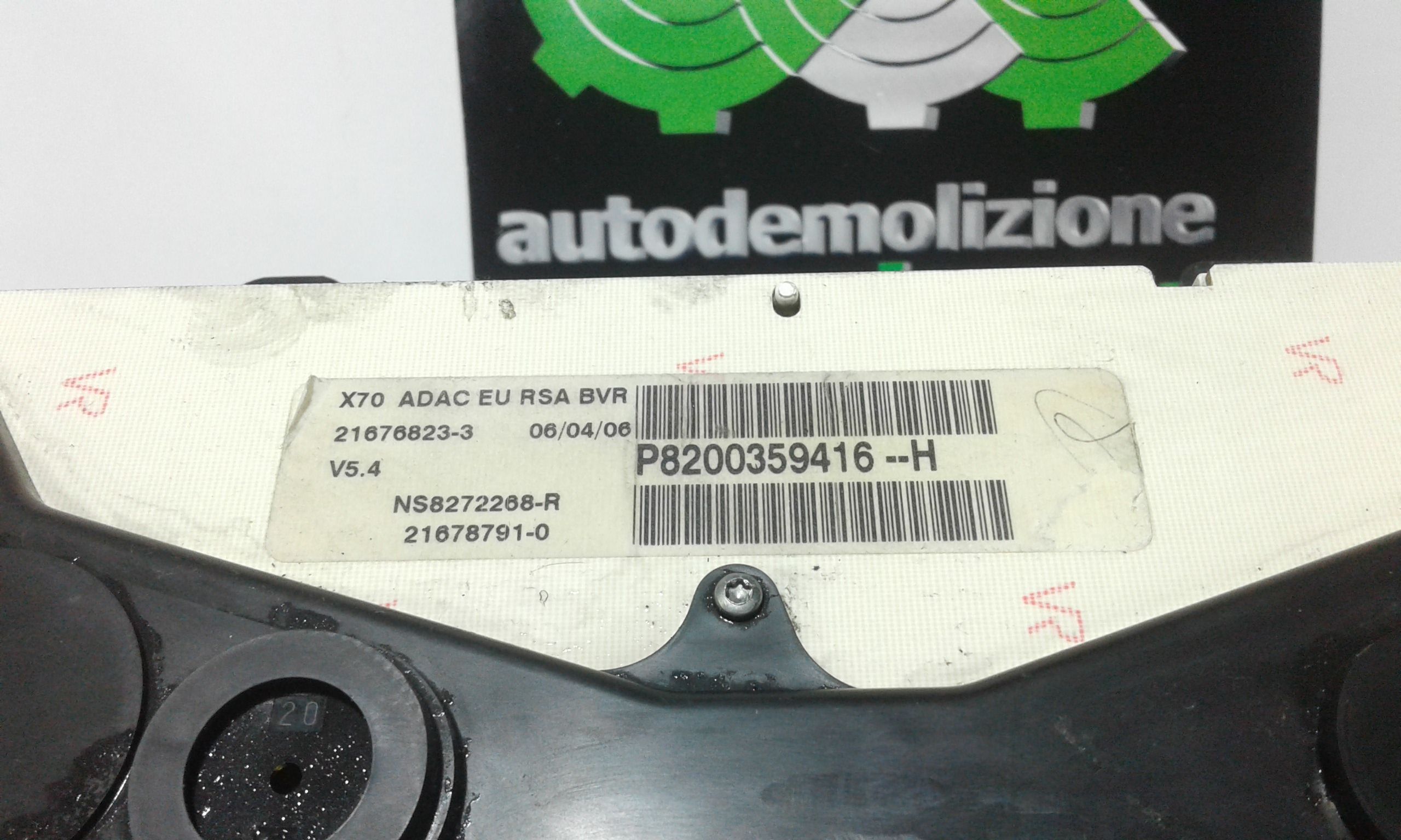 Quadro Strumenti RENAULT Master 3 Serie