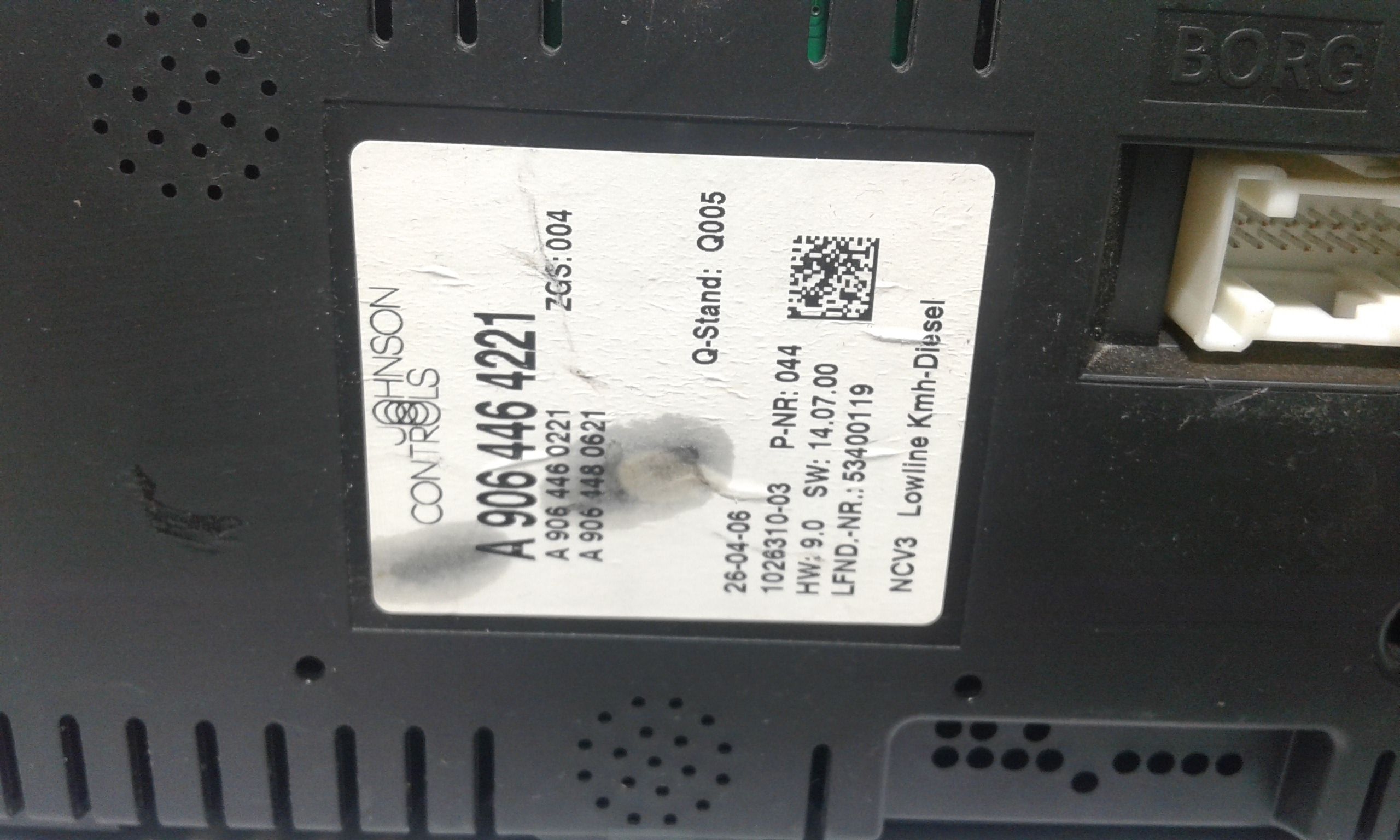 Quadro Strumenti MERCEDES Sprinter 411