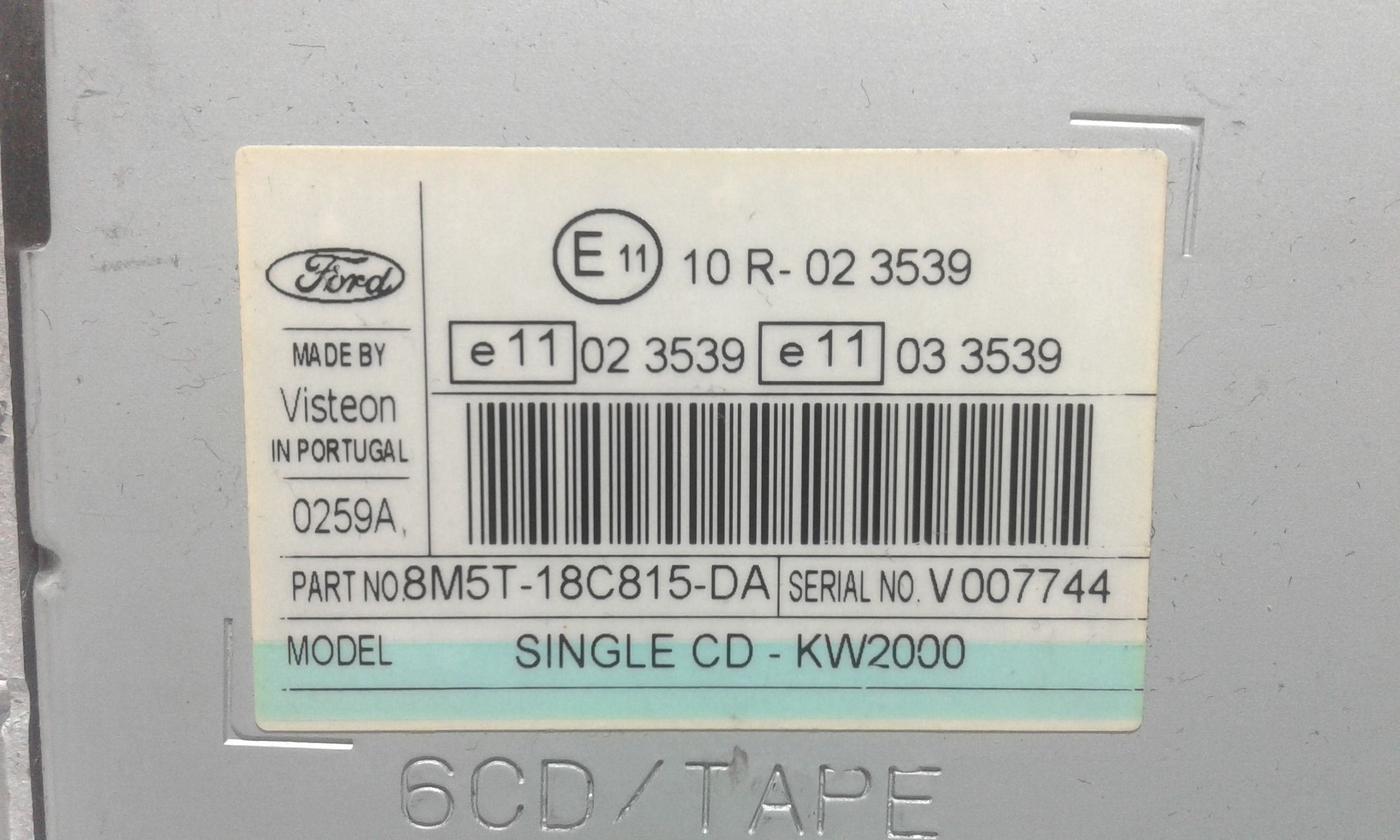 Autoradio FORD C - Max Serie