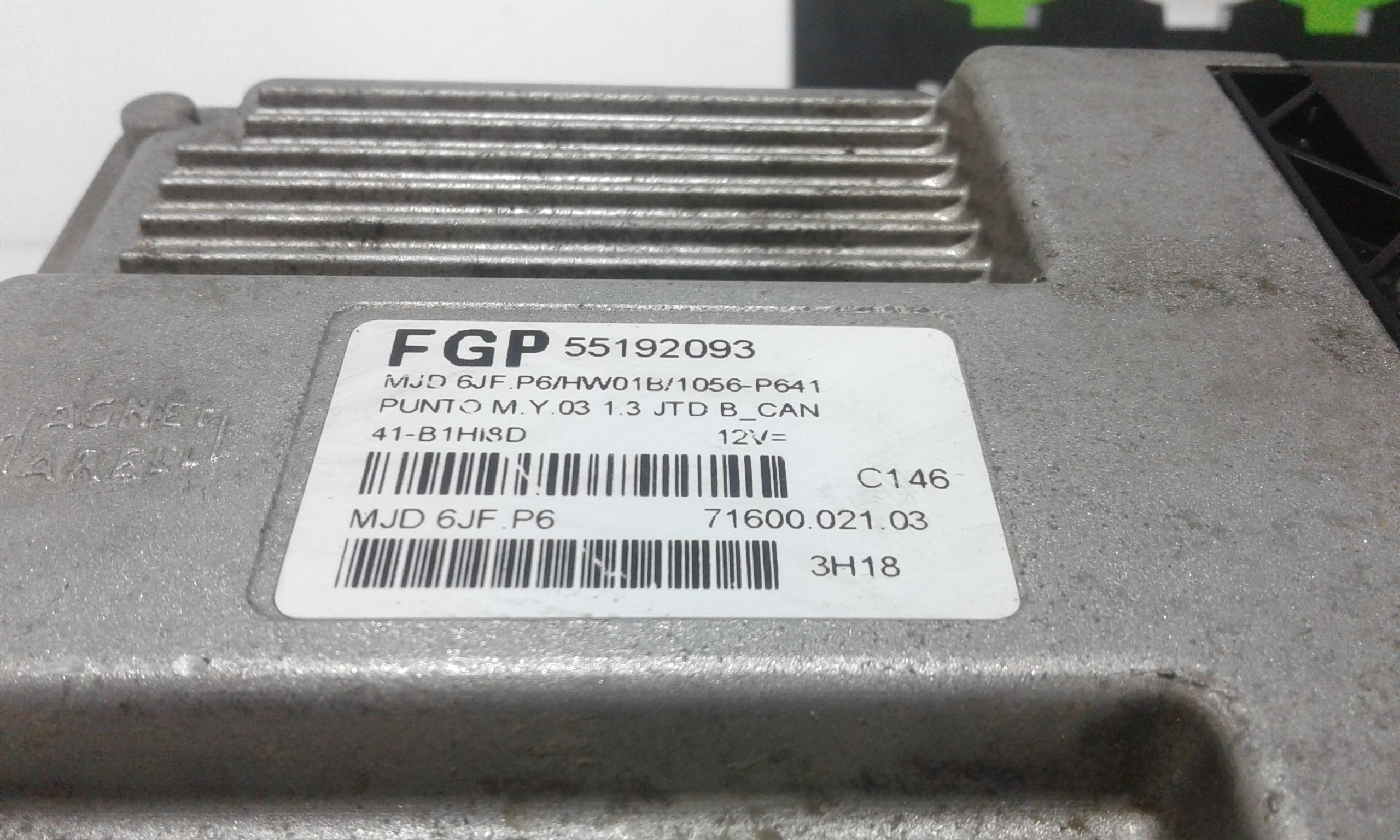 Centralina motore FIAT Punto Berlina 3P 3 Serie