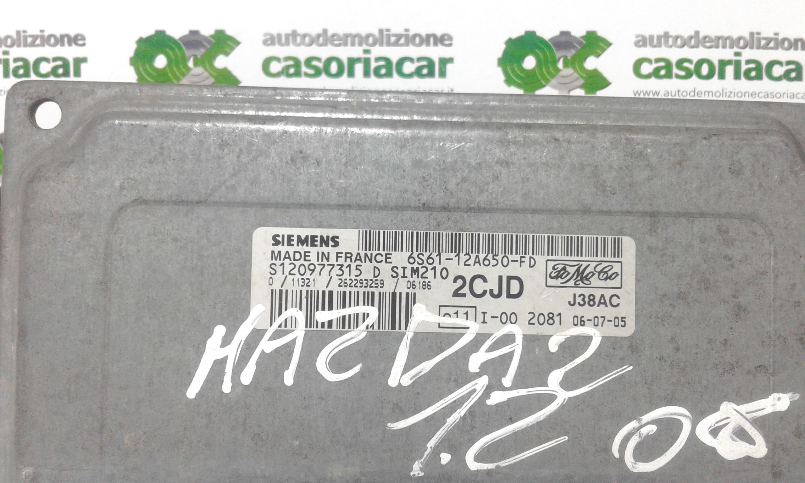 Centralina motore MAZDA 2 Berlina 1 Serie