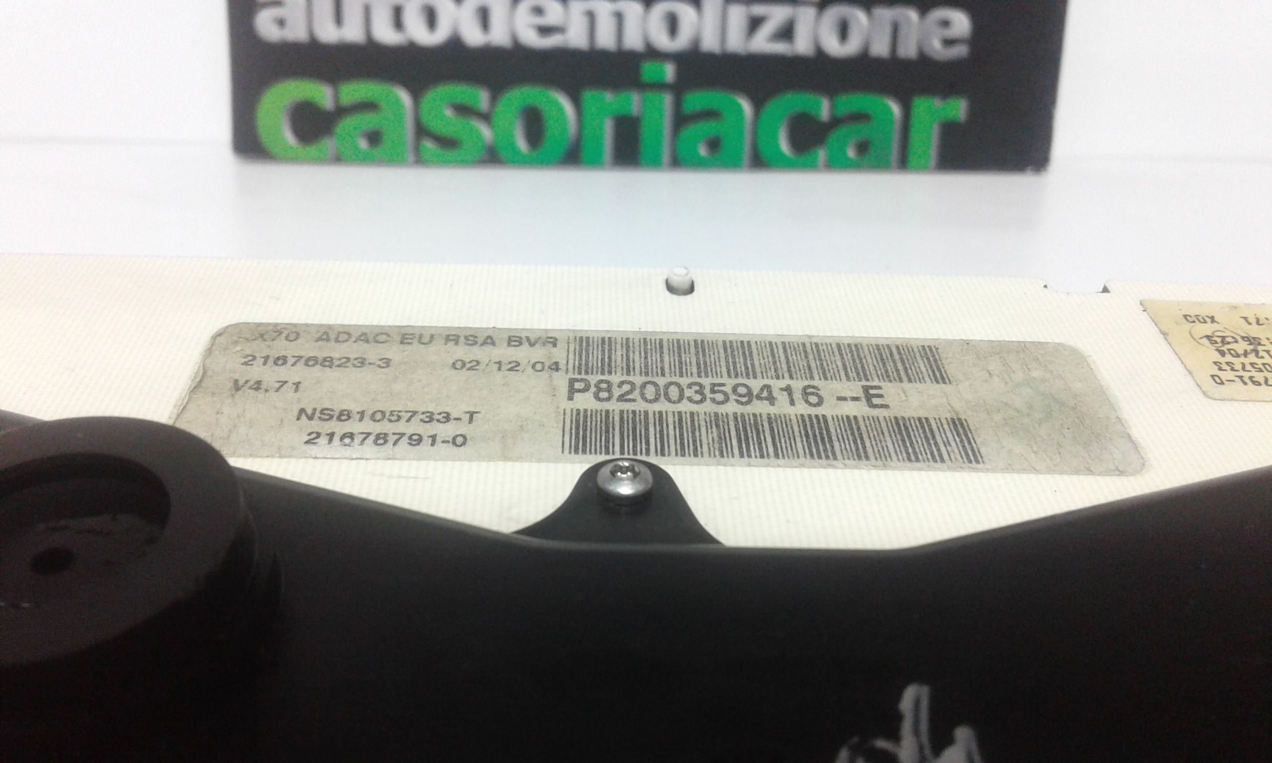 Quadro Strumenti RENAULT Master 3 Serie