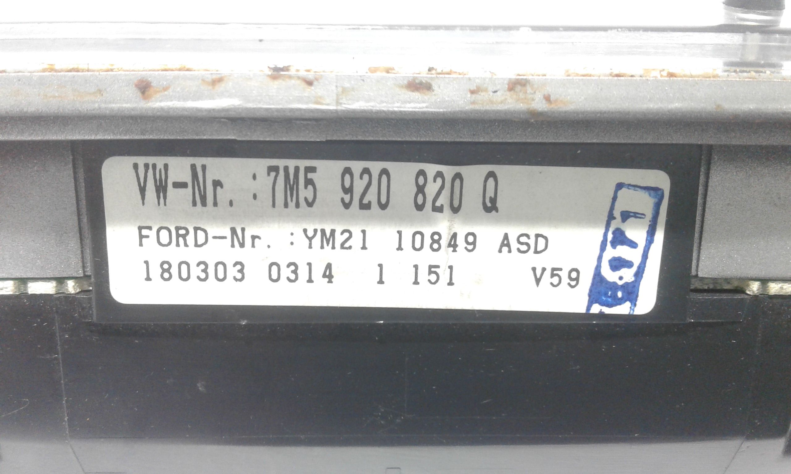 Quadro Strumenti FORD Galaxy 2 Serie