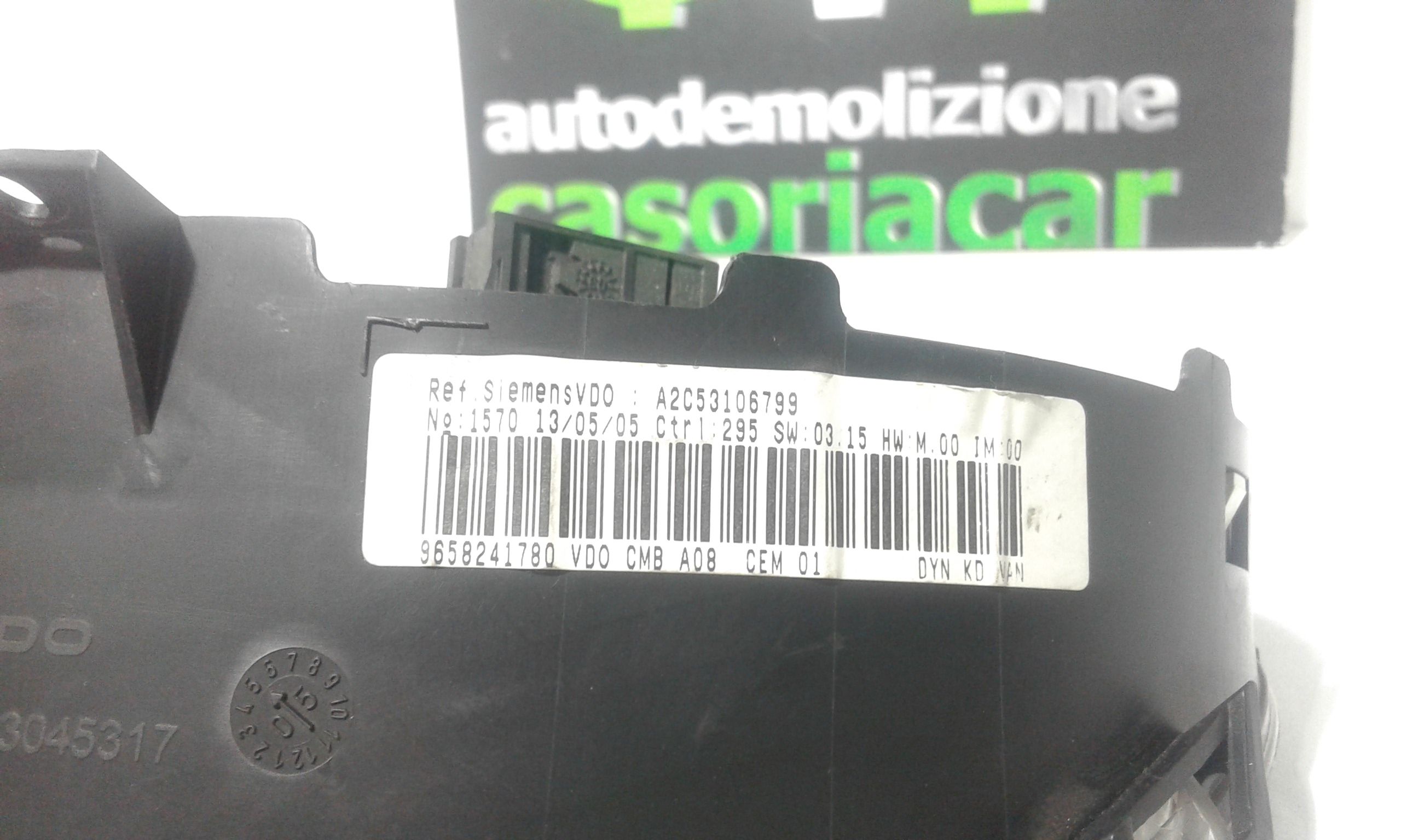 Quadro Strumenti PEUGEOT 1007 1 Serie