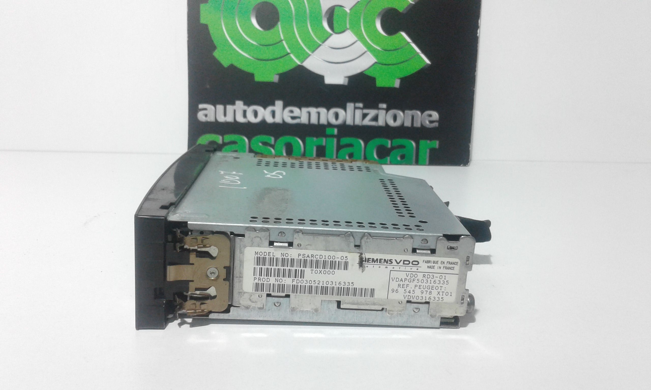 Autoradio PEUGEOT 1007 1 Serie