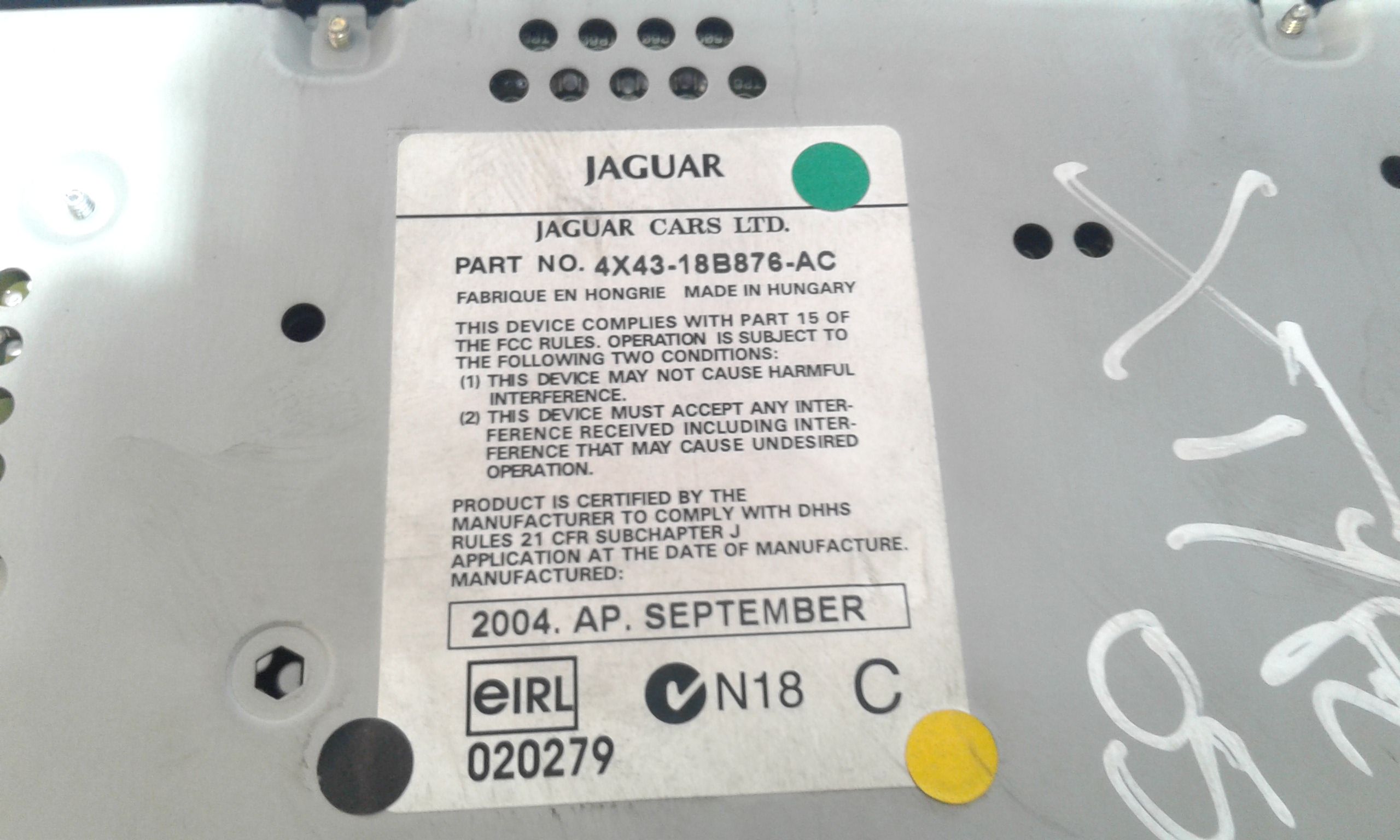 Autoradio JAGUAR X-Type 1 Serie