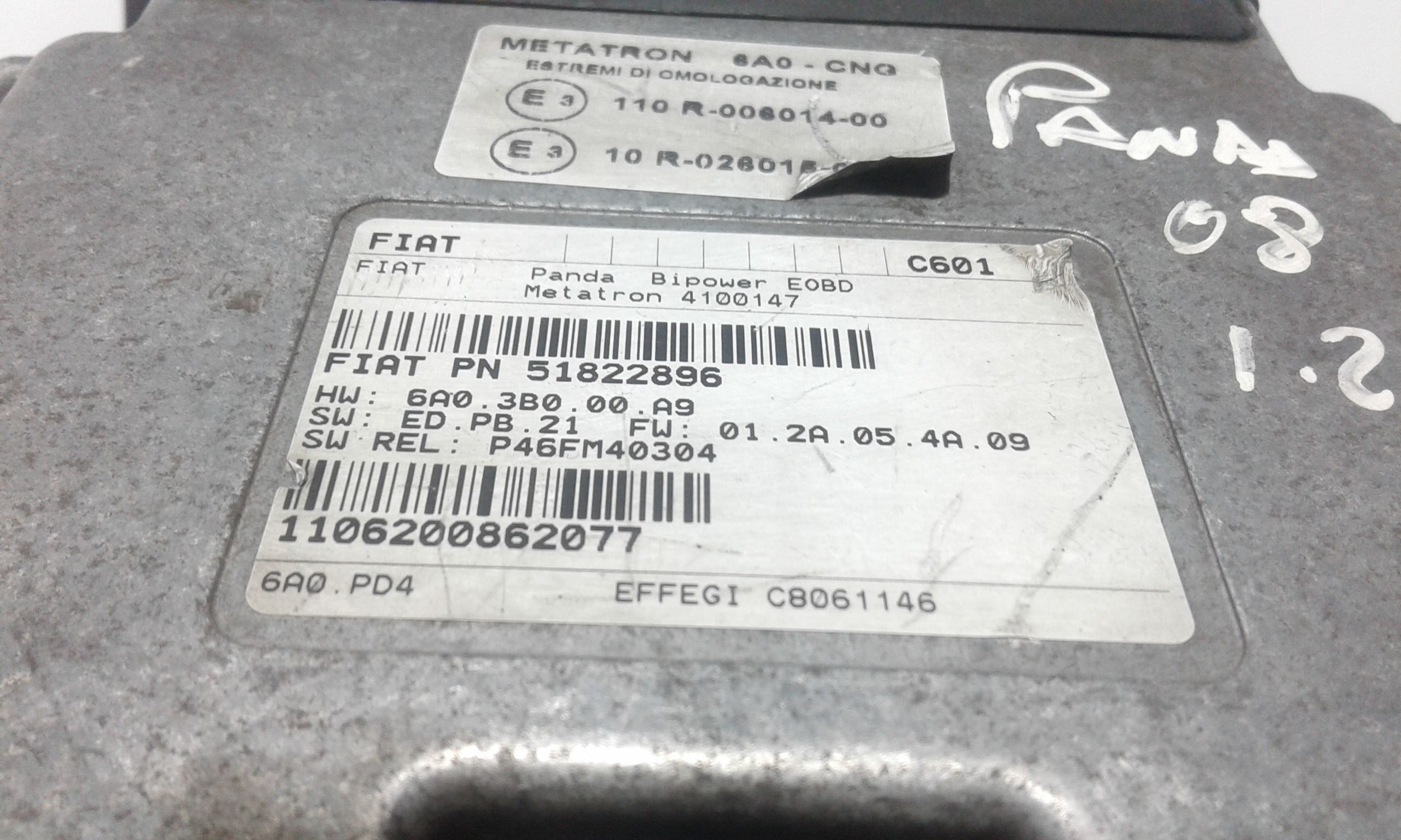 Centralina motore FIAT Panda 2 Serie