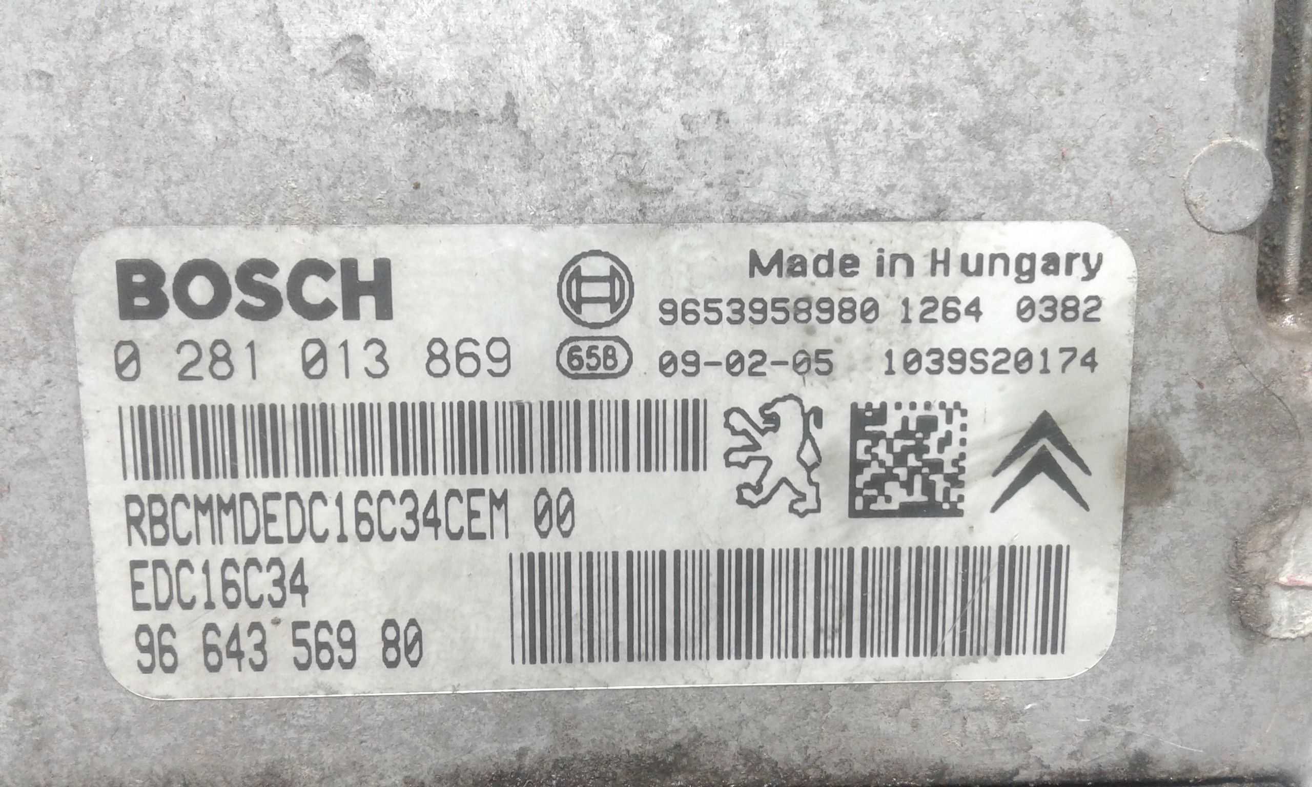 Centralina motore PEUGEOT Expert 3 Serie