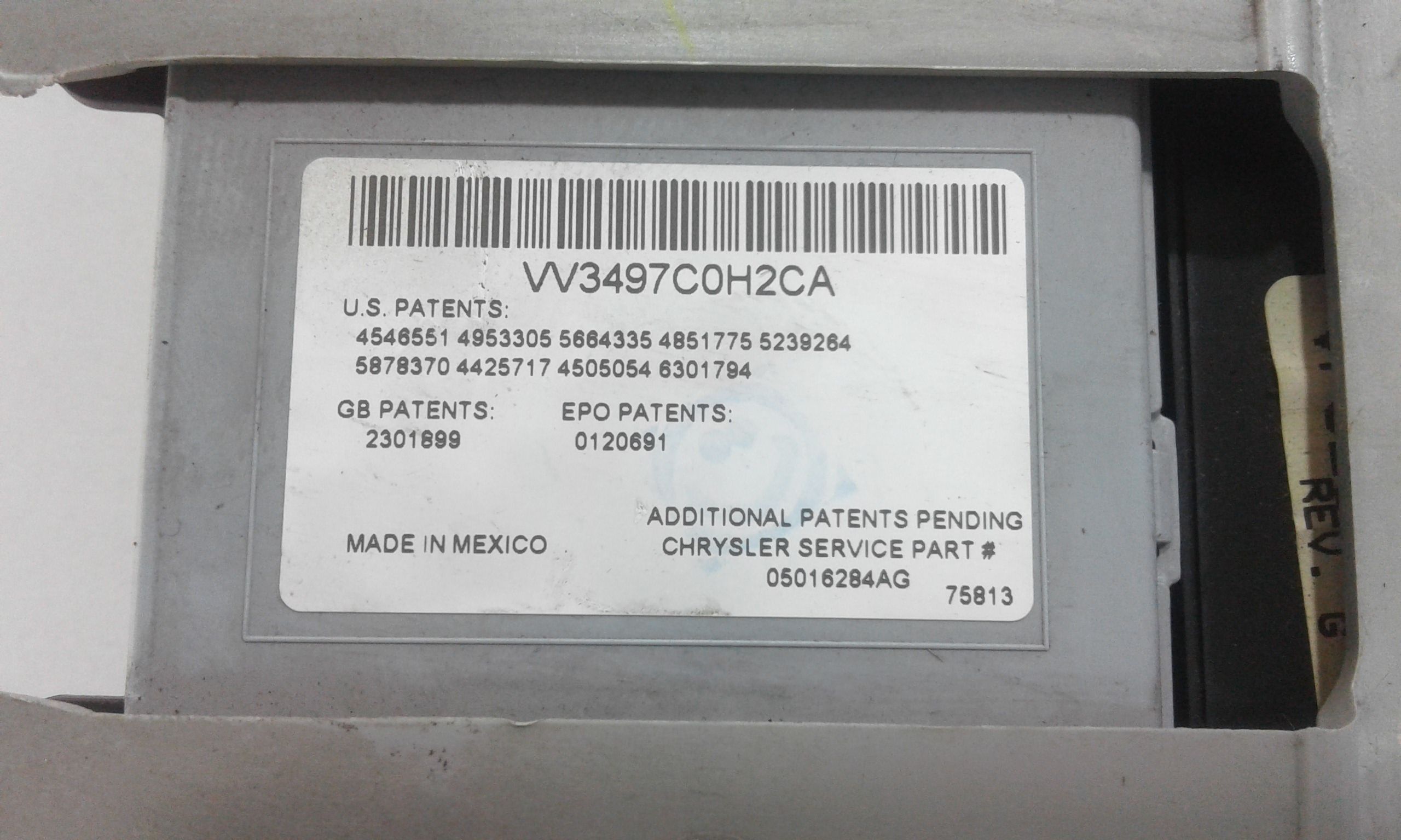 Luce di cortesia anteriore CHRYSLER Voyager 3 Serie