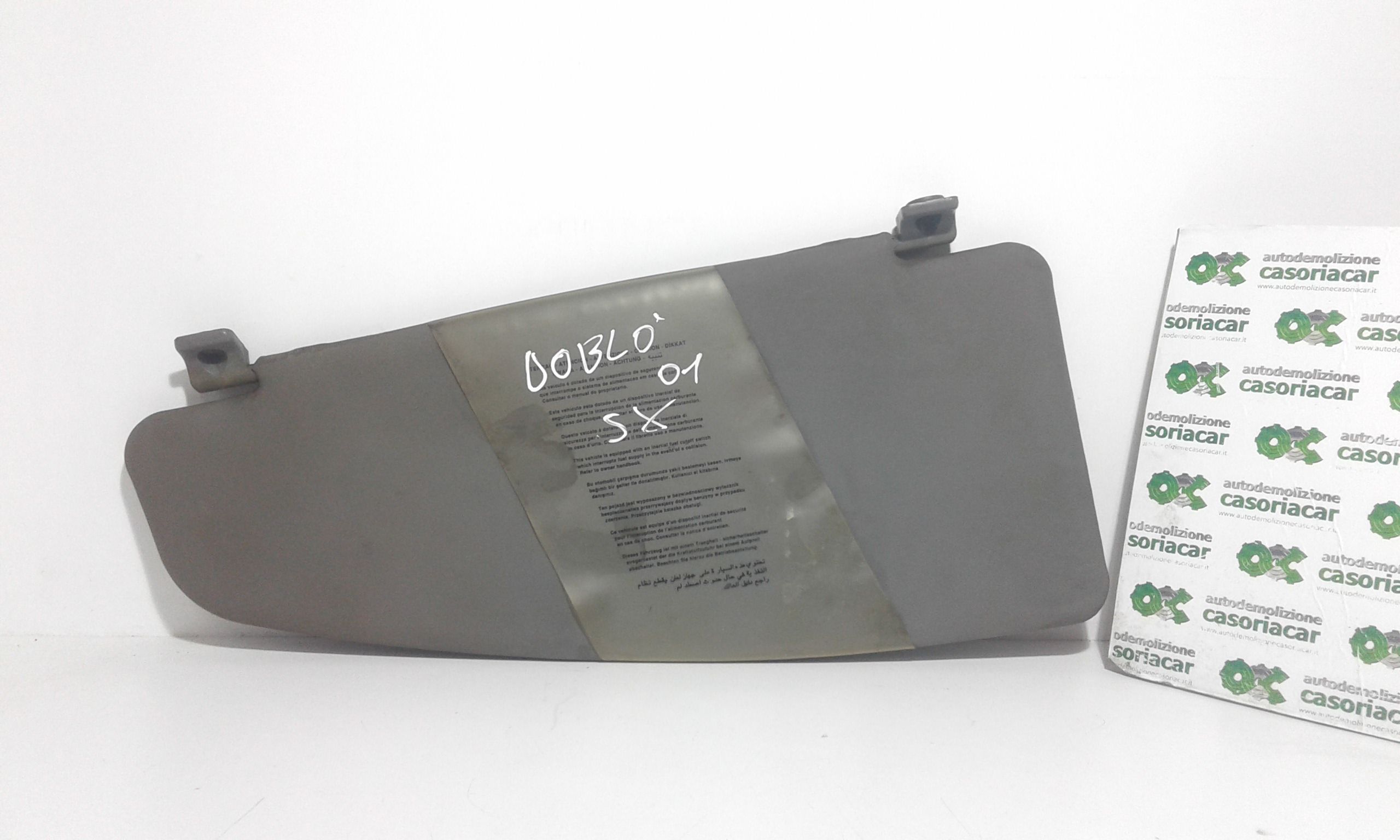 Parasole aletta anteriore Lato Guida FIAT Dobl 1 Serie