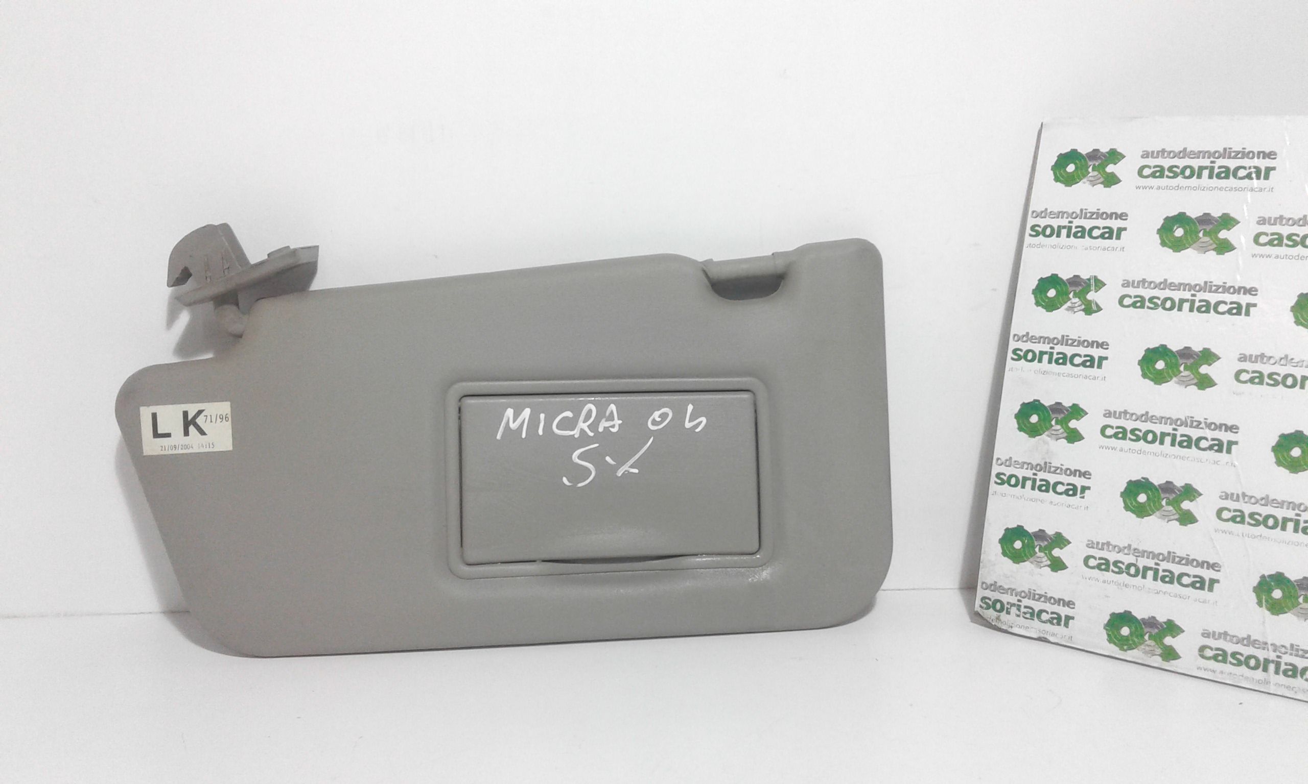 Parasole aletta anteriore Lato Guida NISSAN Micra 4 Serie