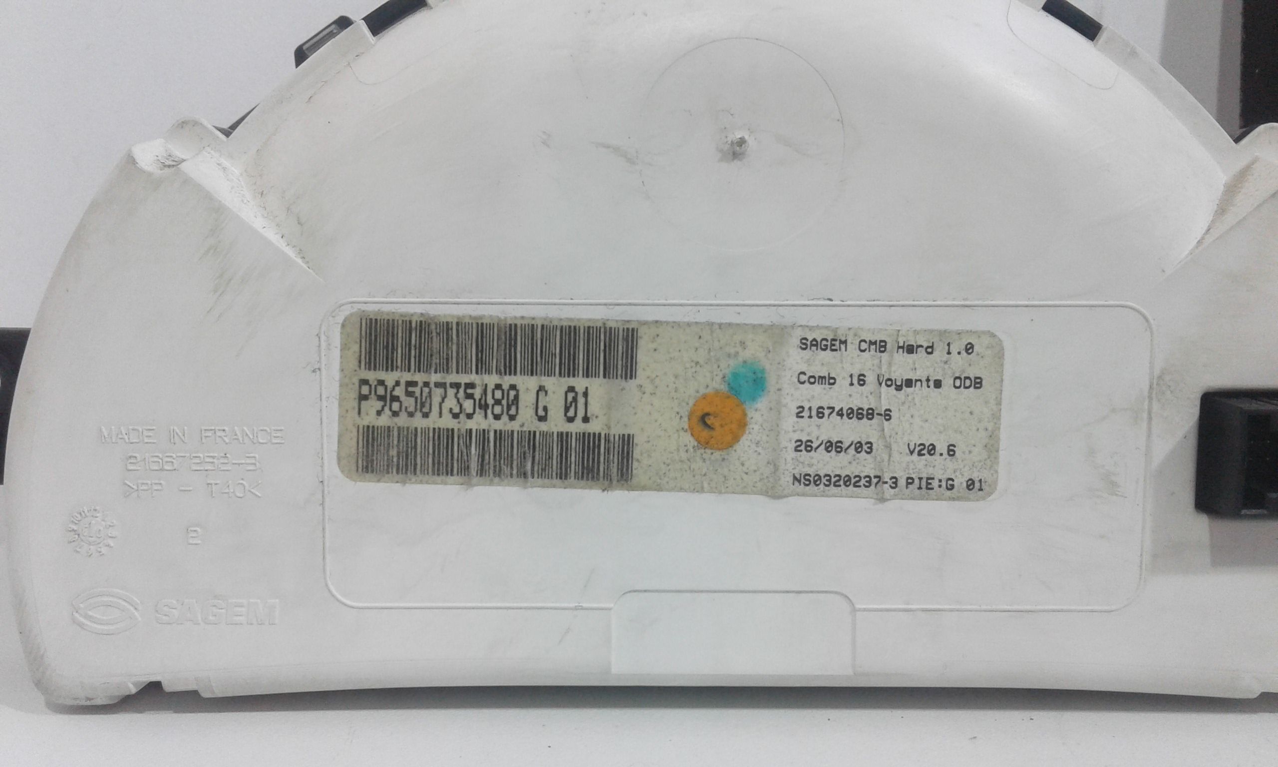 Quadro Strumenti CITROEN C3 Pluriel