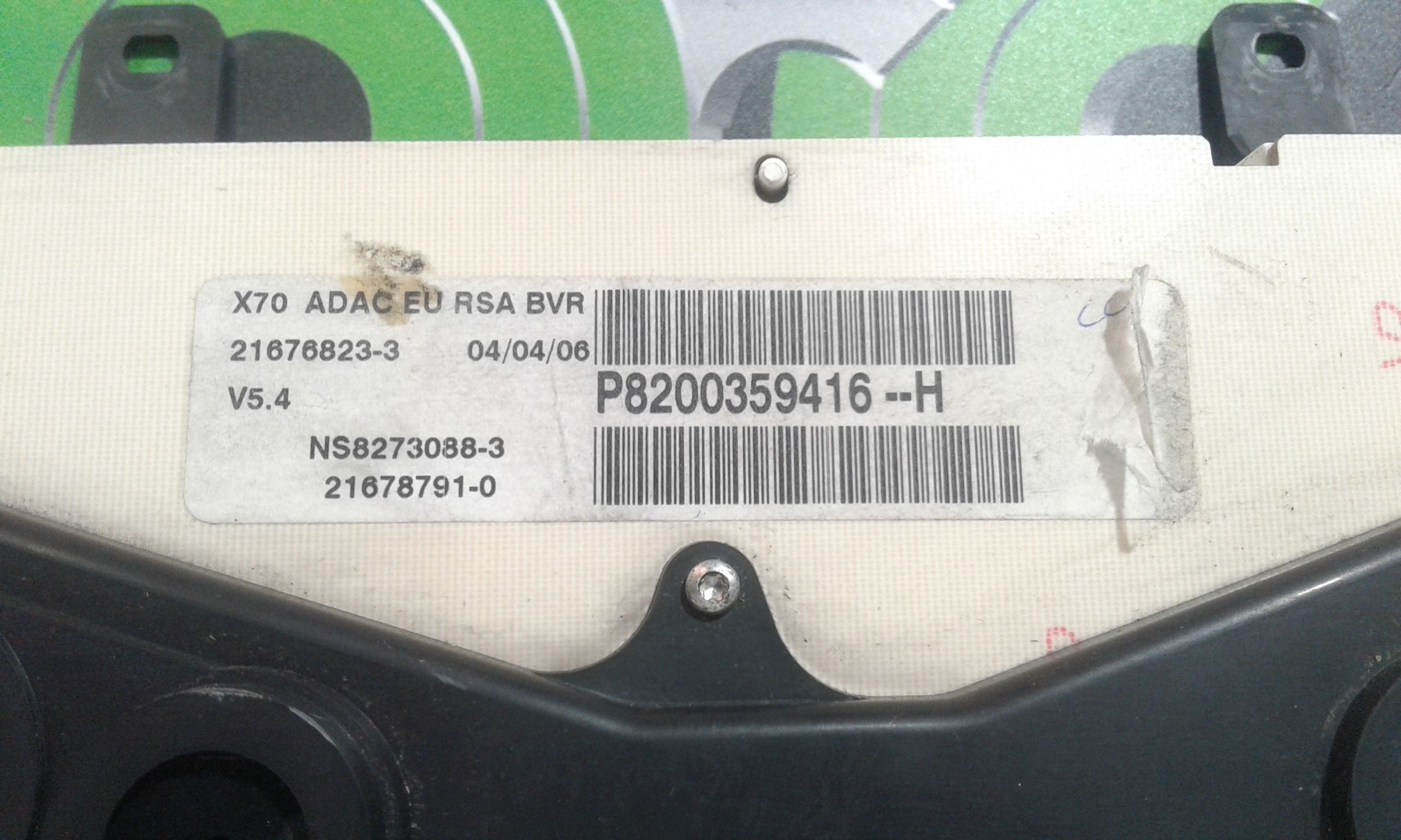 Quadro Strumenti RENAULT Master 3 Serie