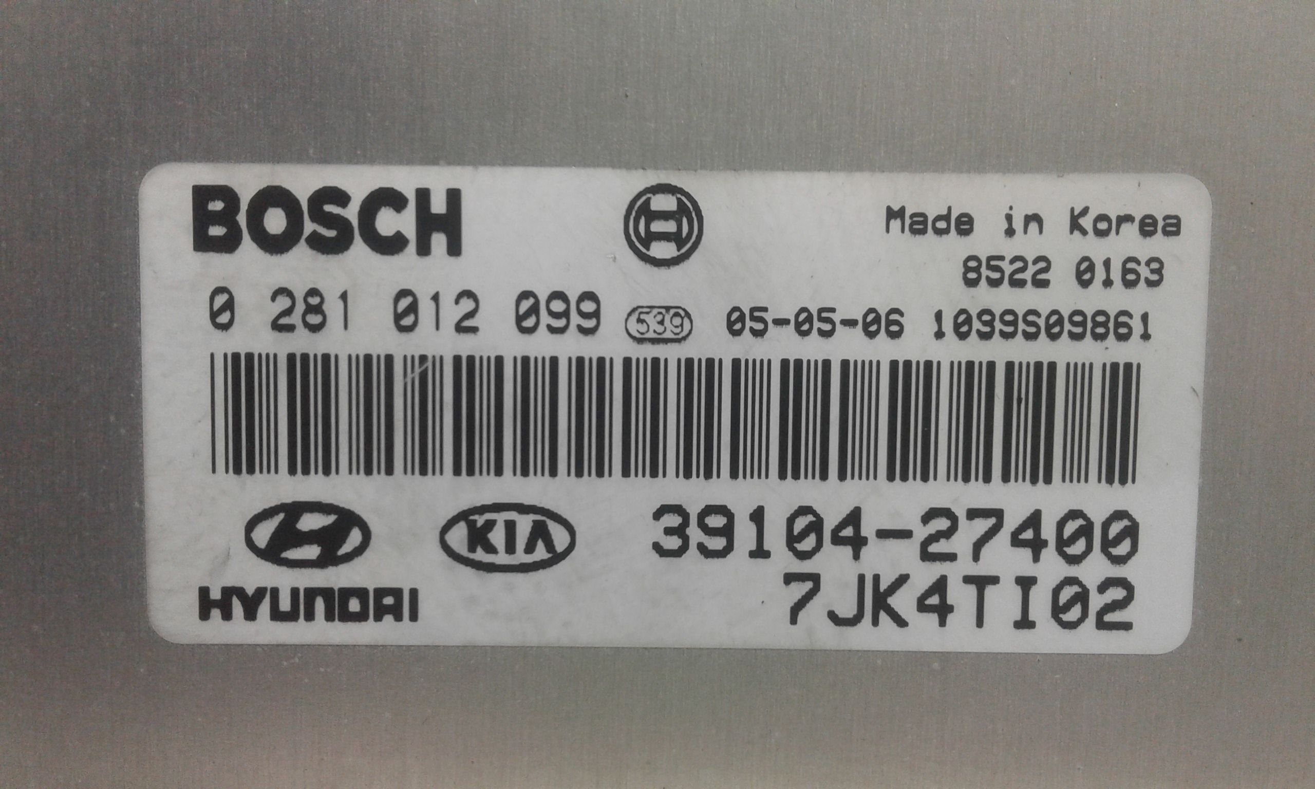 Centralina motore KIA Sportage 3 Serie