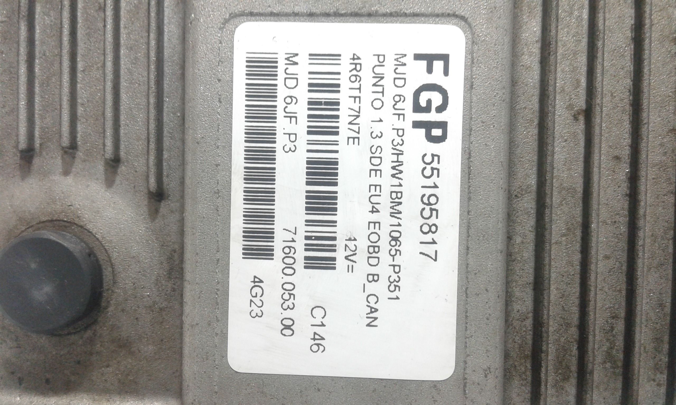 Centralina motore FIAT Punto Berlina 3P 3 Serie