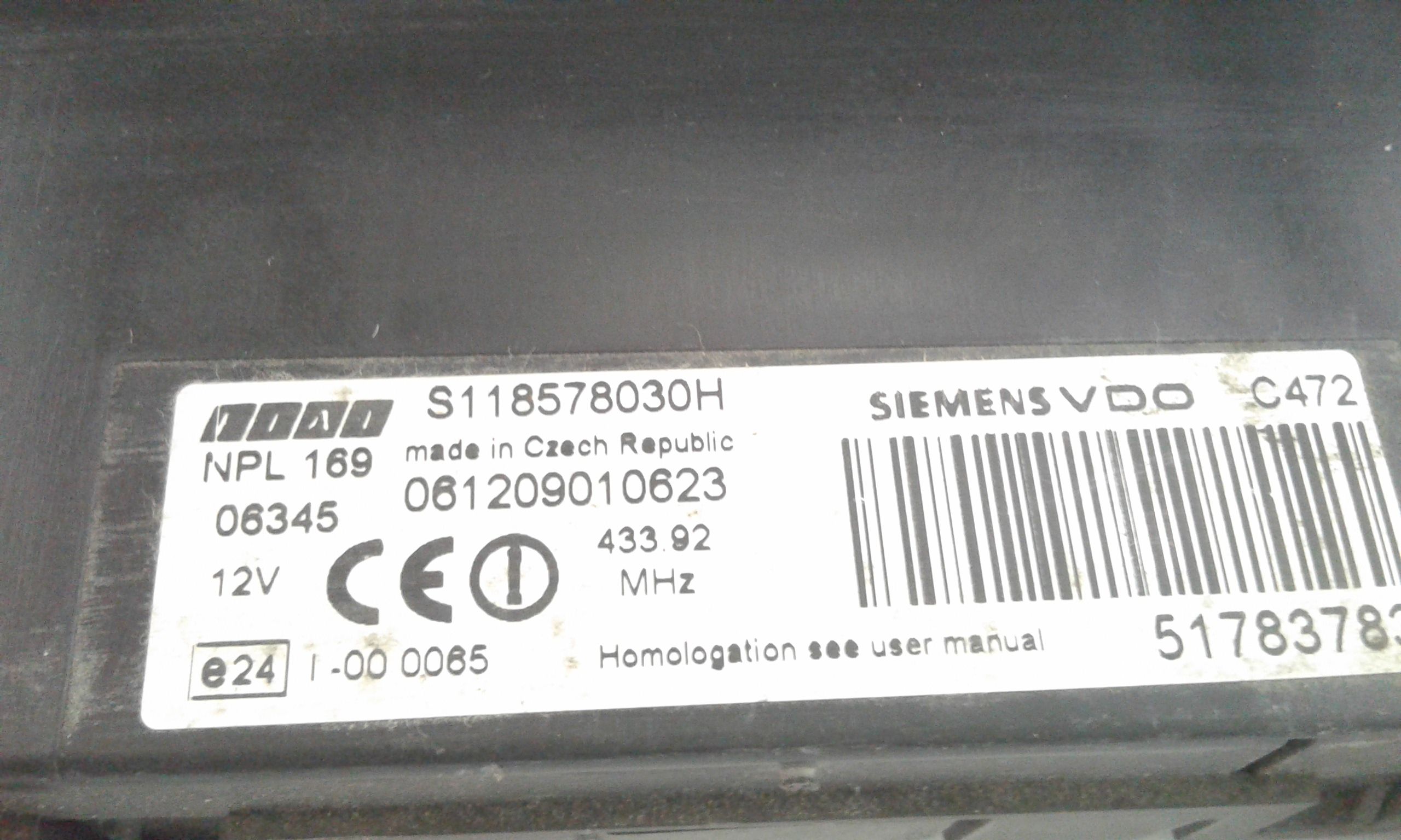 Body Computer FIAT Panda 2 Serie