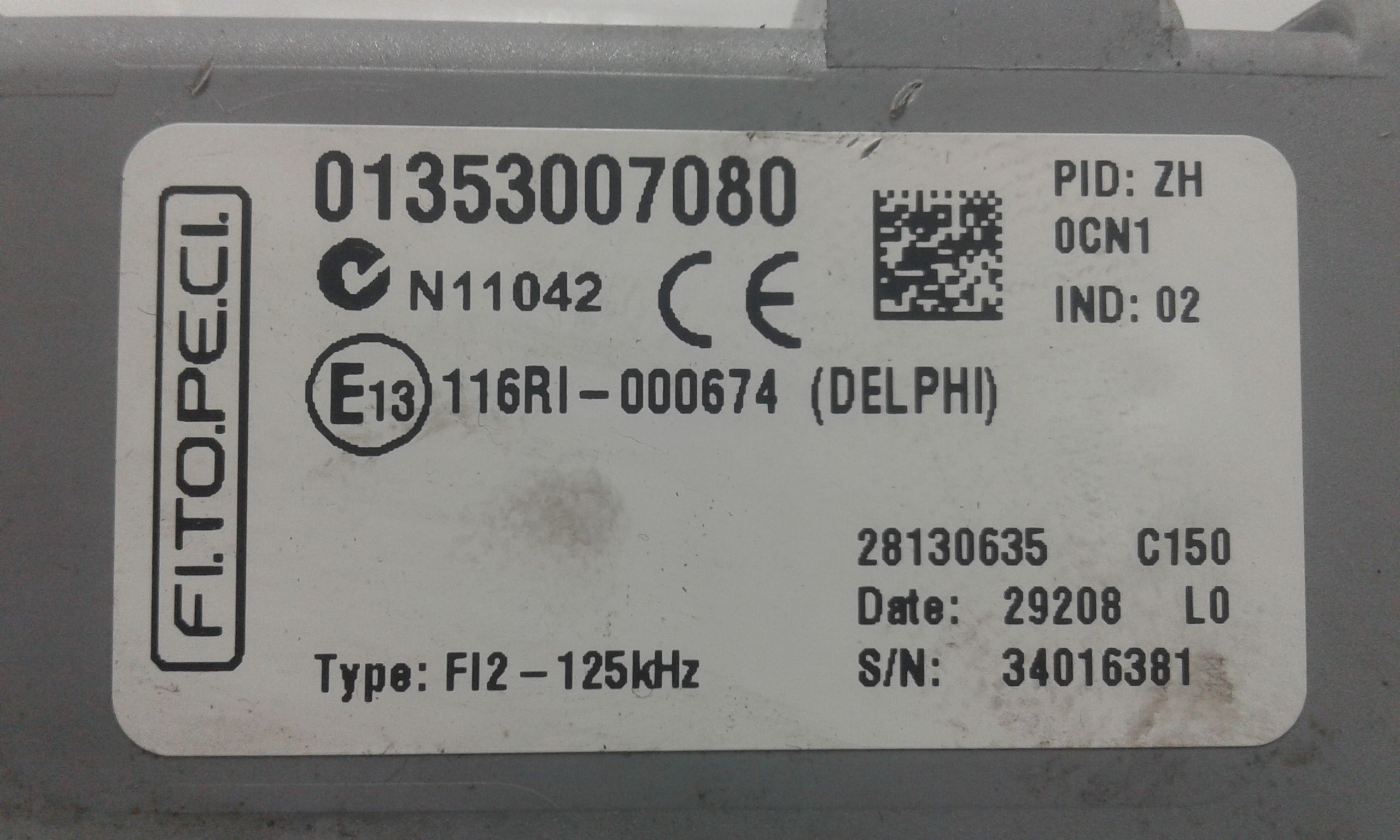 Body Computer PEUGEOT Bipper 1 Serie