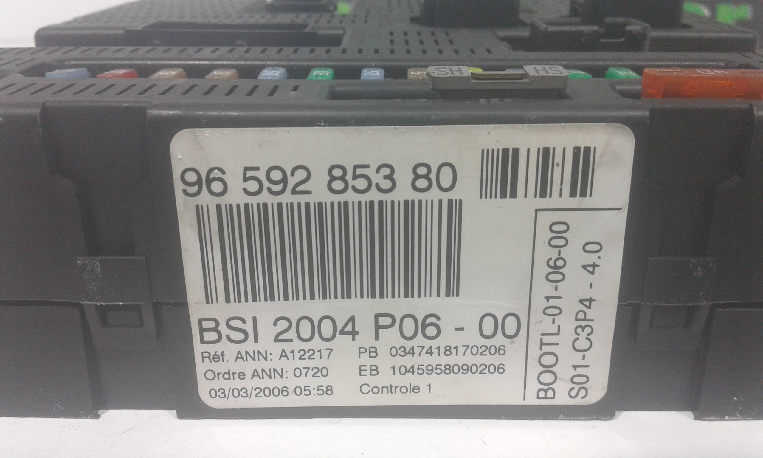 Body Computer PEUGEOT 207 1 Serie