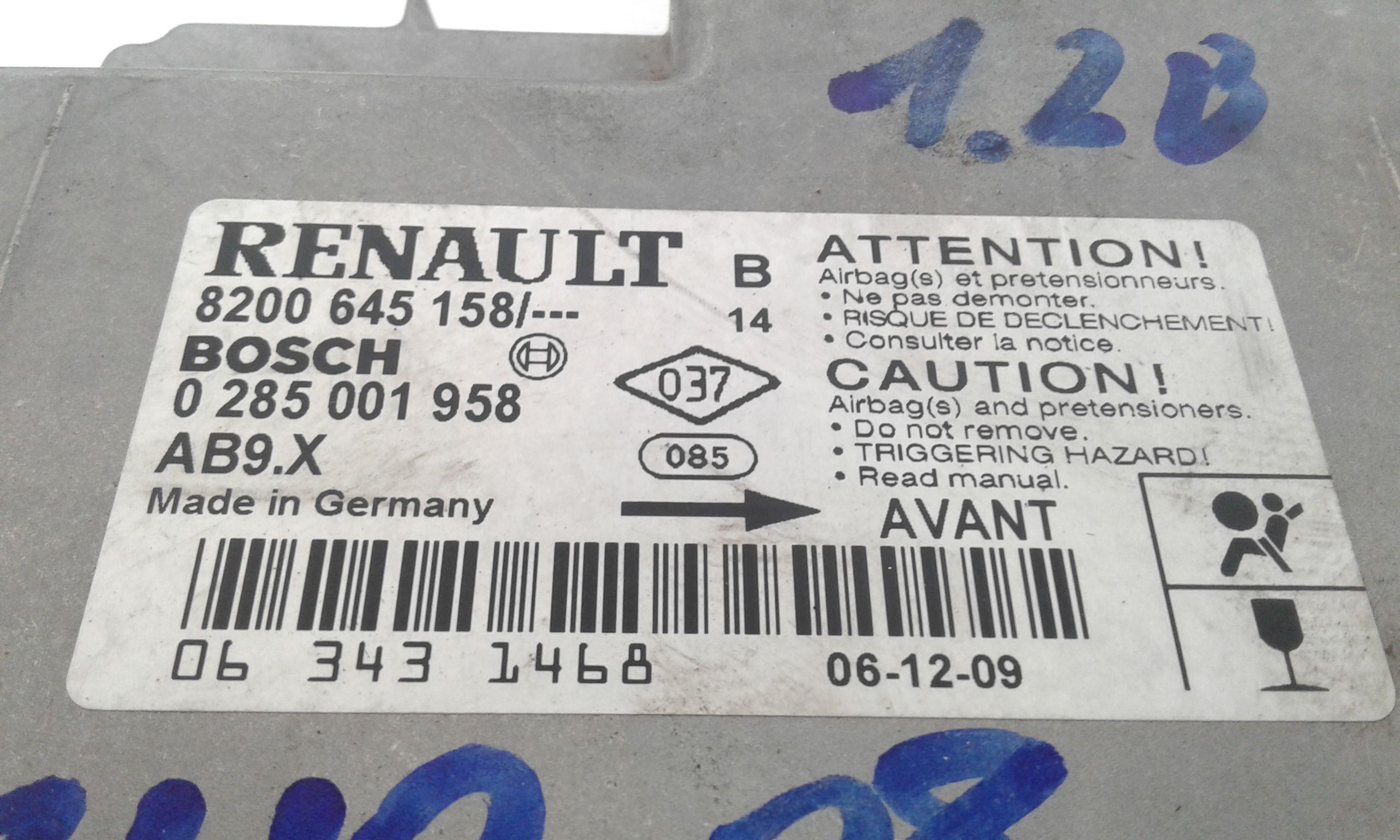 Centralina Airbag RENAULT Clio Serie