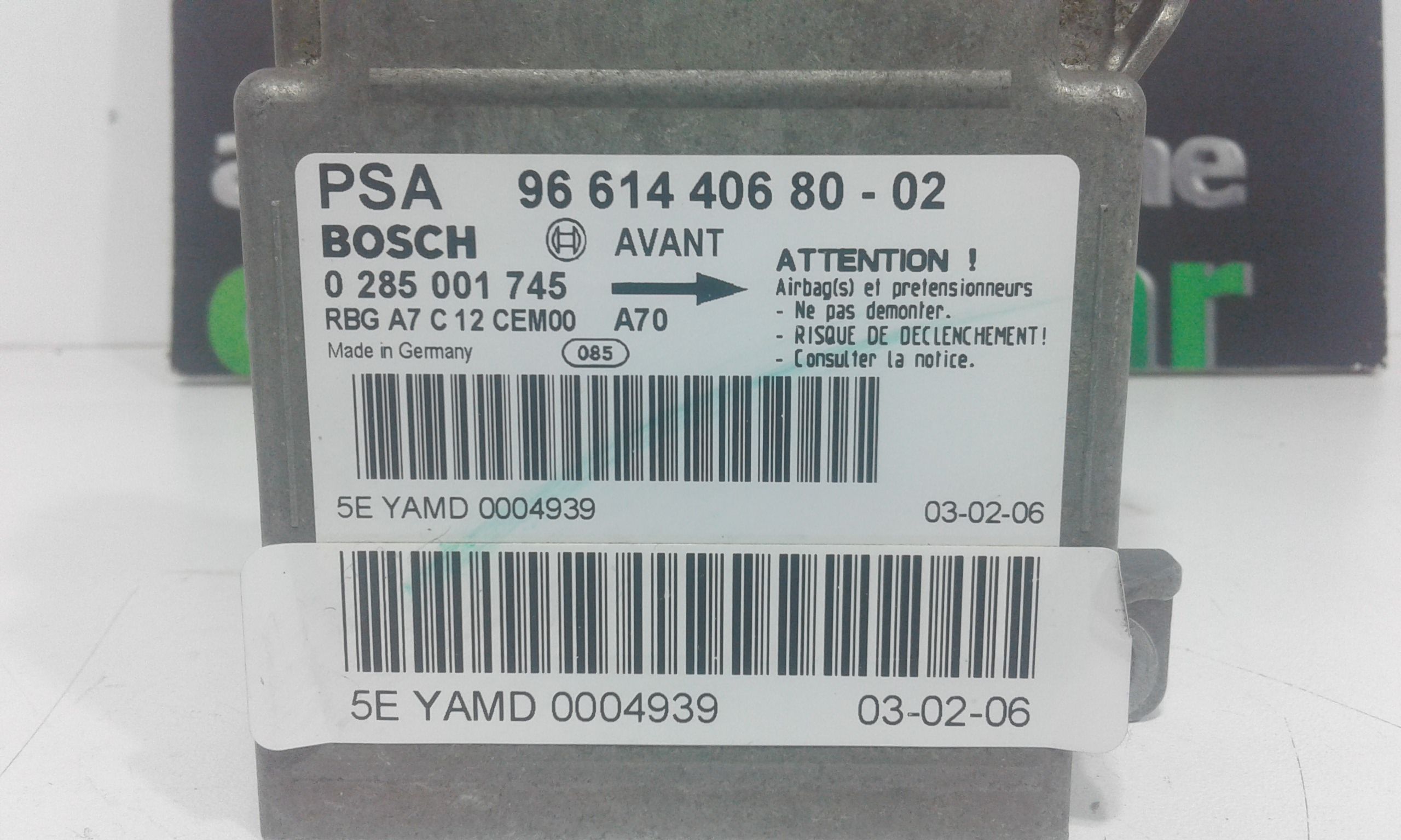 Centralina Airbag PEUGEOT 207 1 Serie