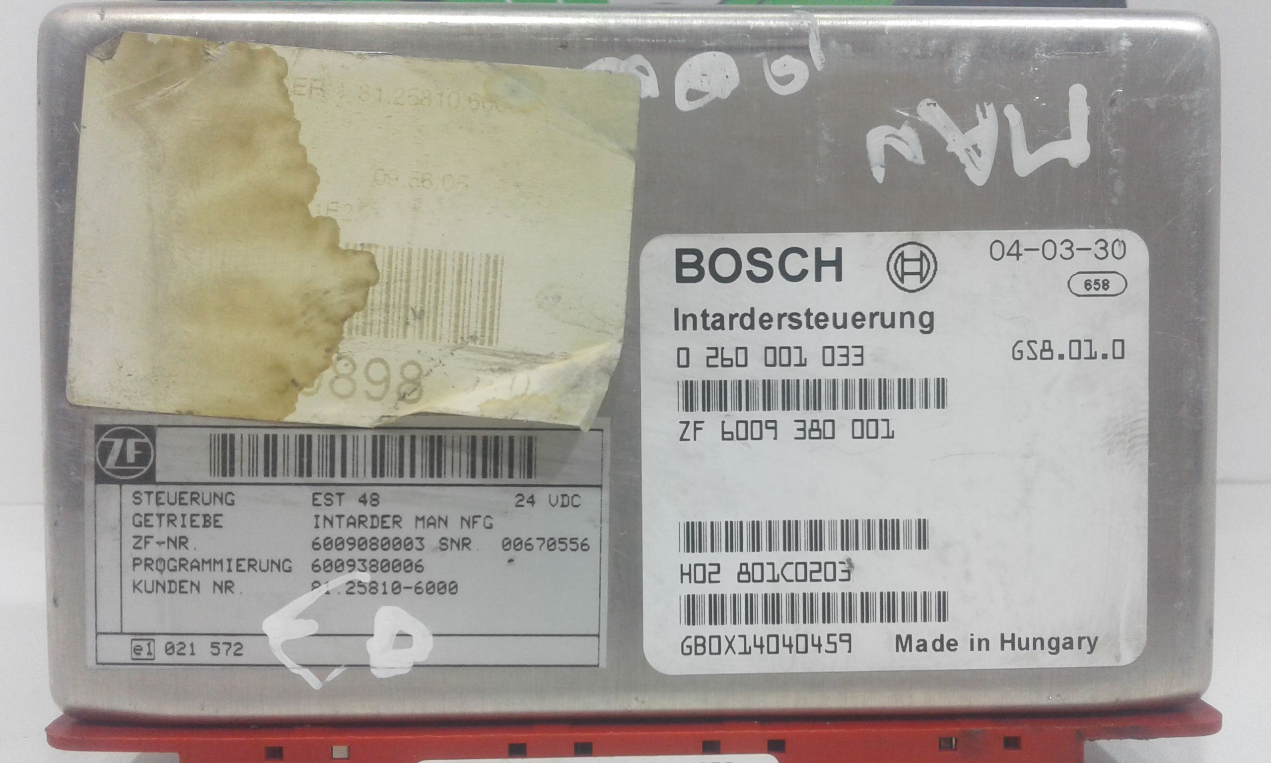 Centralina Intarder MAN TGA Serie 18.430