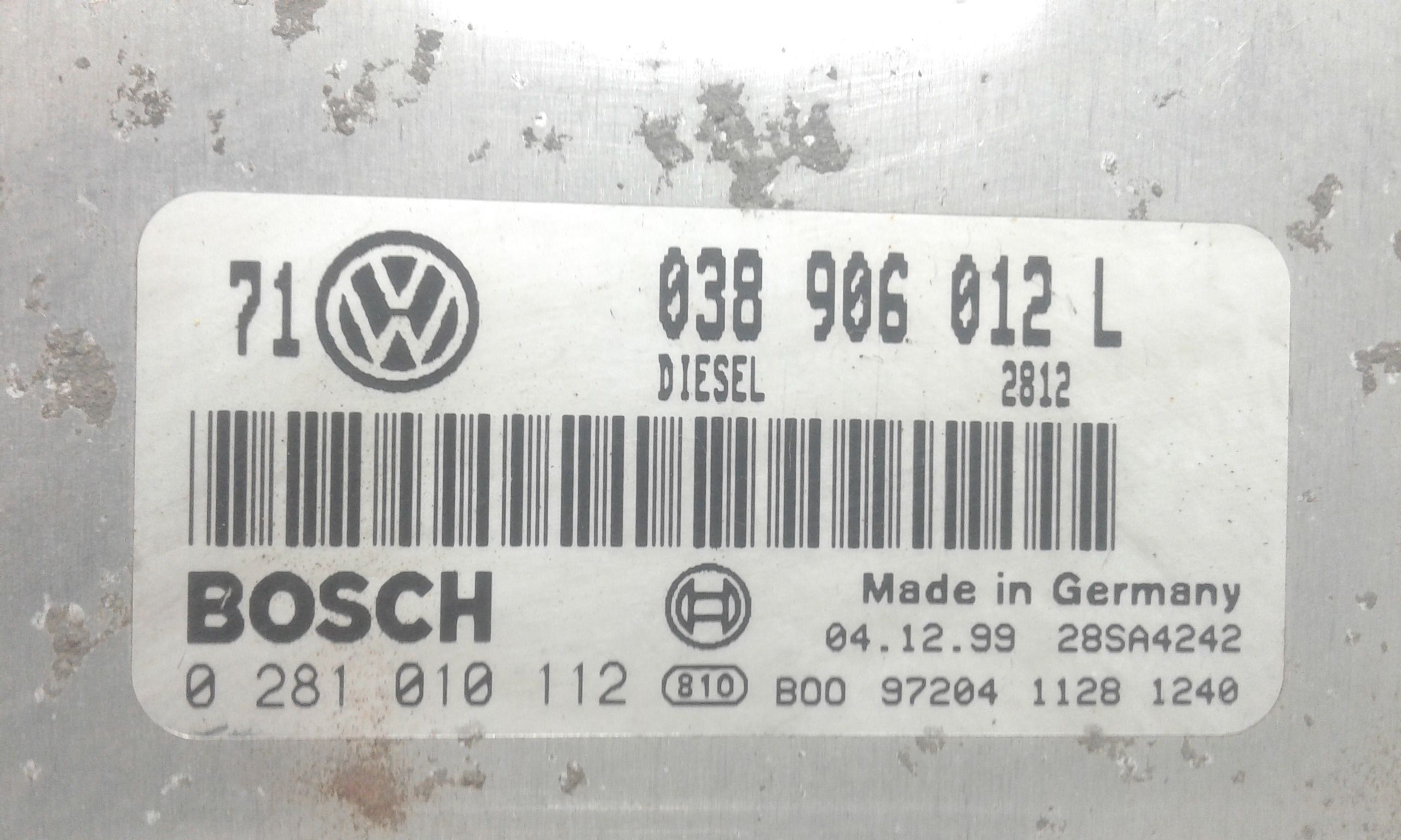 Centralina motore VOLKSWAGEN Golf 4 Berlina