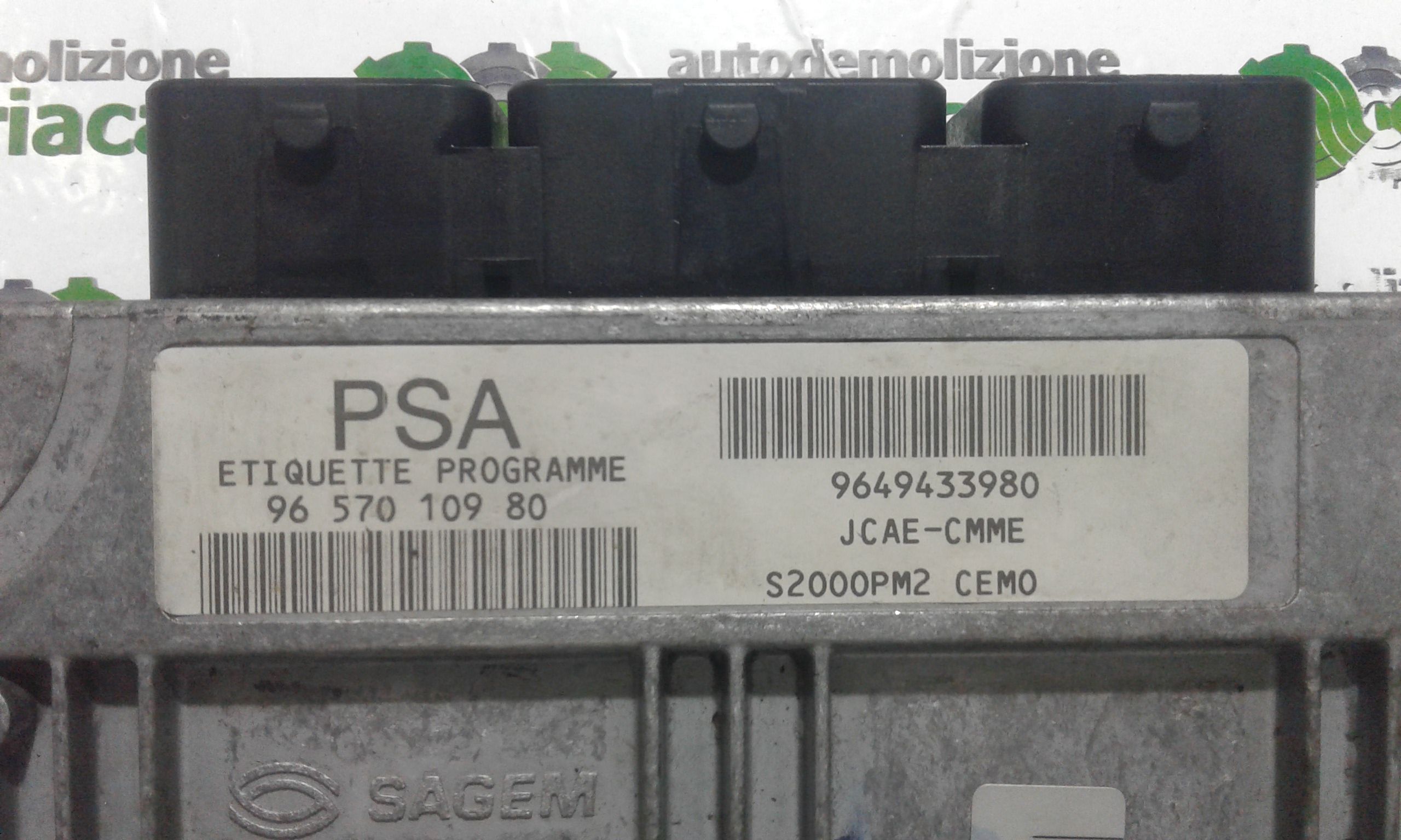 Centralina motore PEUGEOT 1007 1 Serie