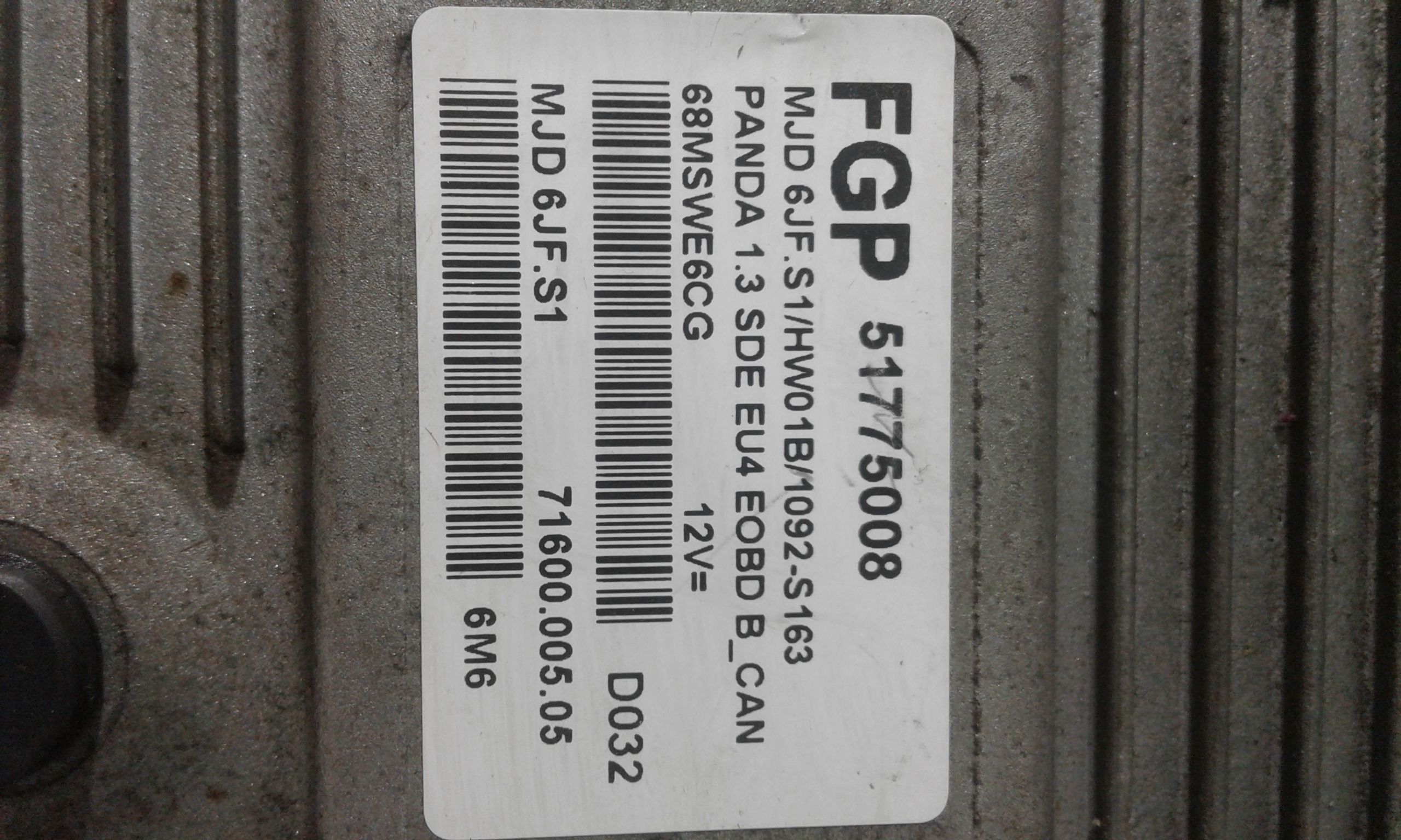 Centralina motore FIAT Panda 2 Serie