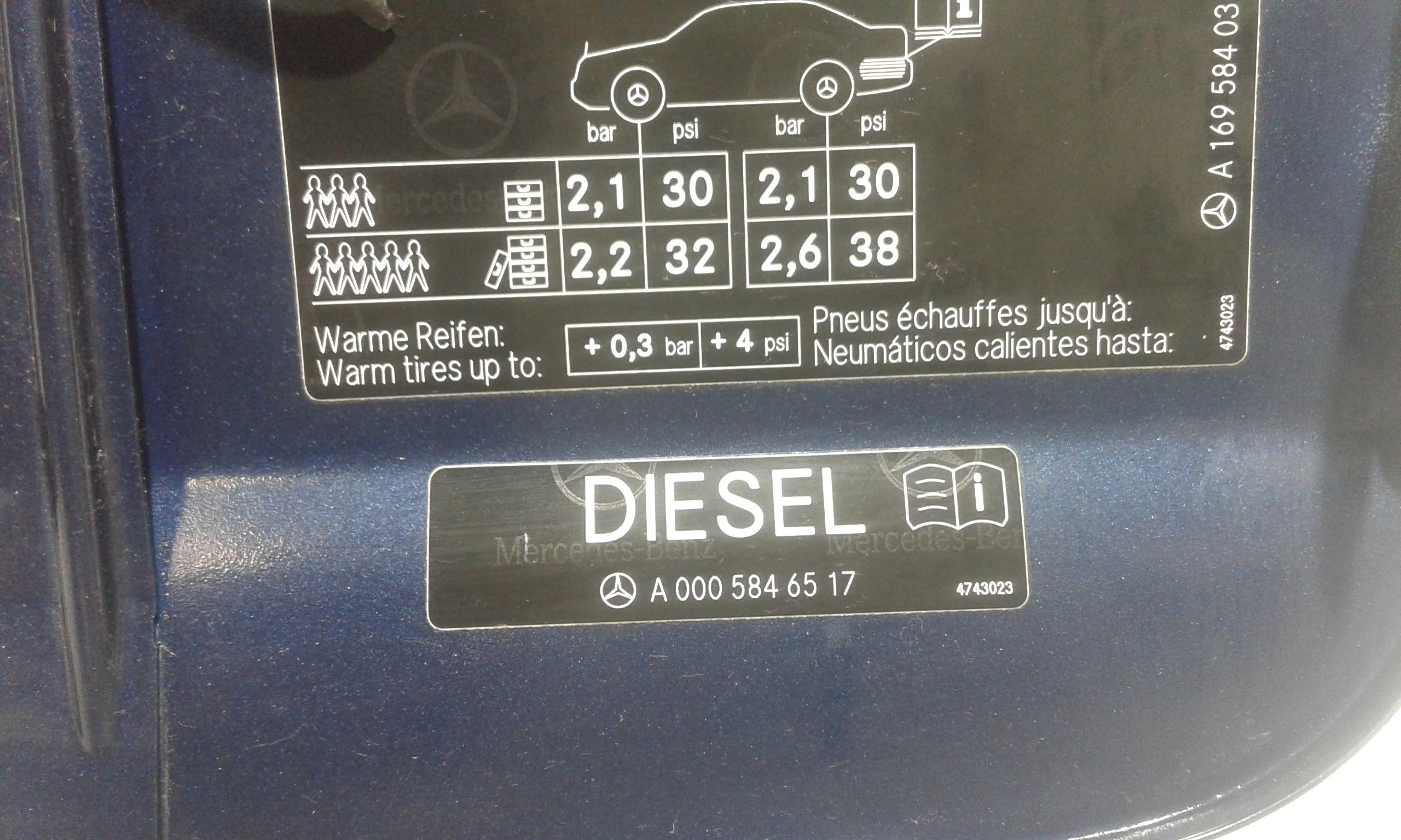 Sportellino Carburante MERCEDES Classe A W169 3 Serie