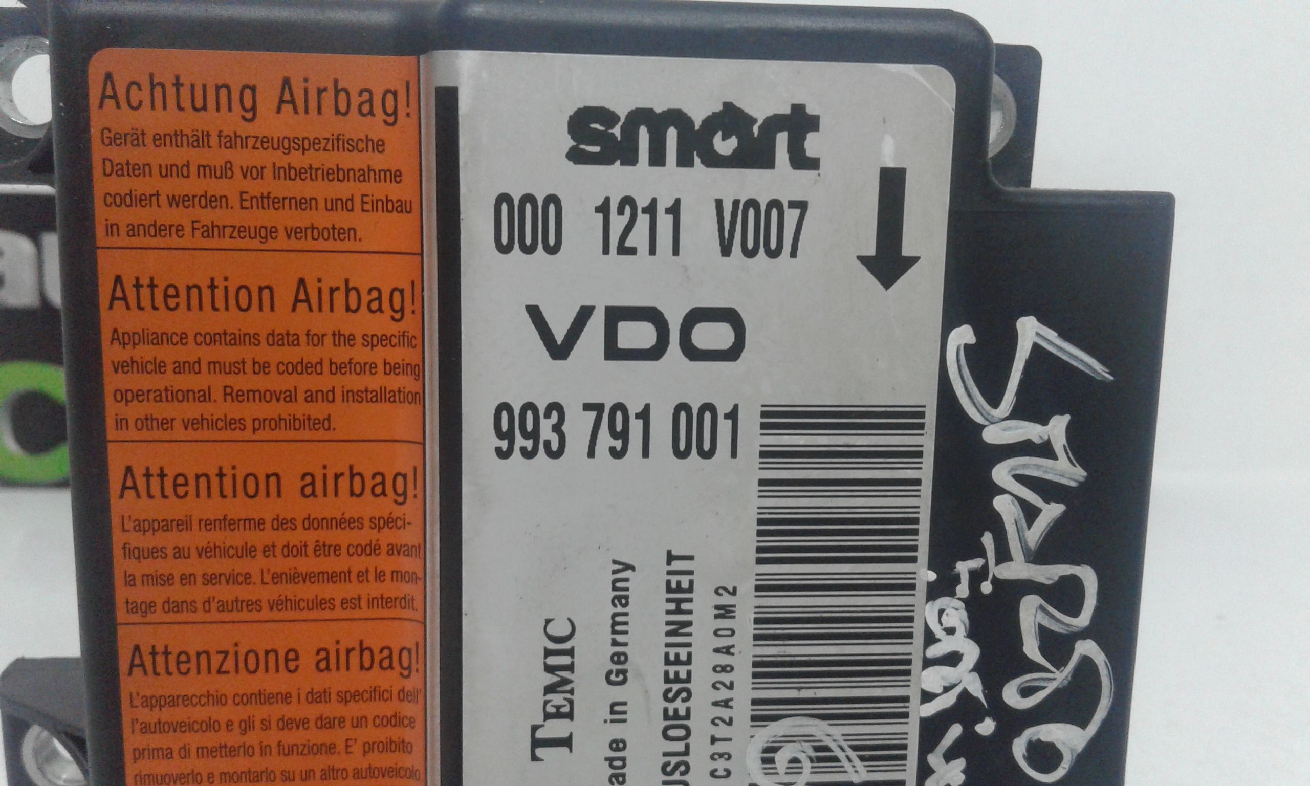 Centralina Airbag SMART ForTwo Coup 1 Serie