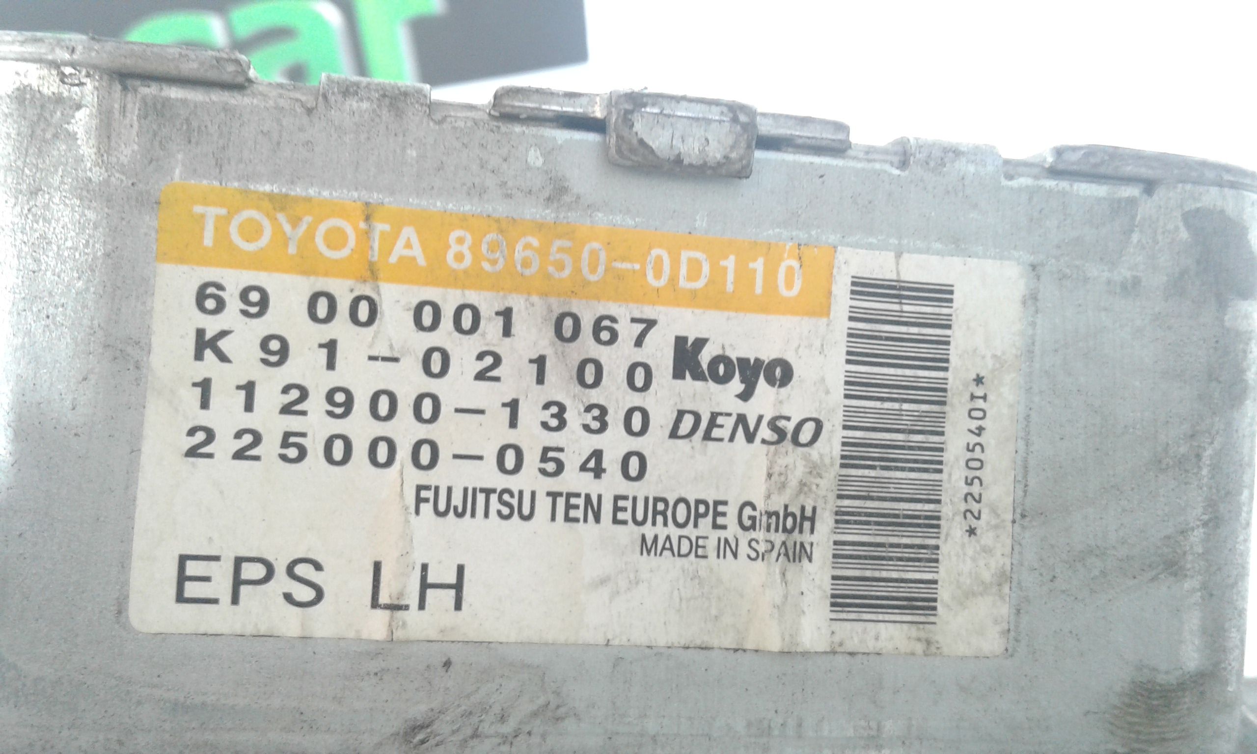 Centralina Servosterzo TOYOTA Yaris 3 Serie