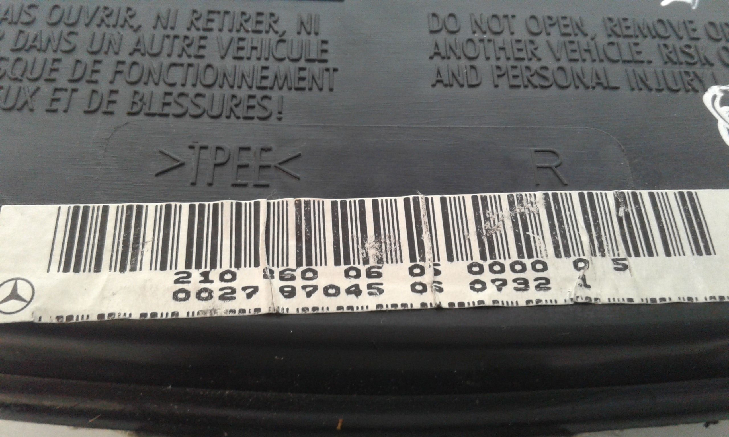 Airbag porta anteriore destra passeggero MERCEDES Classe C Berlina W202 2 Serie