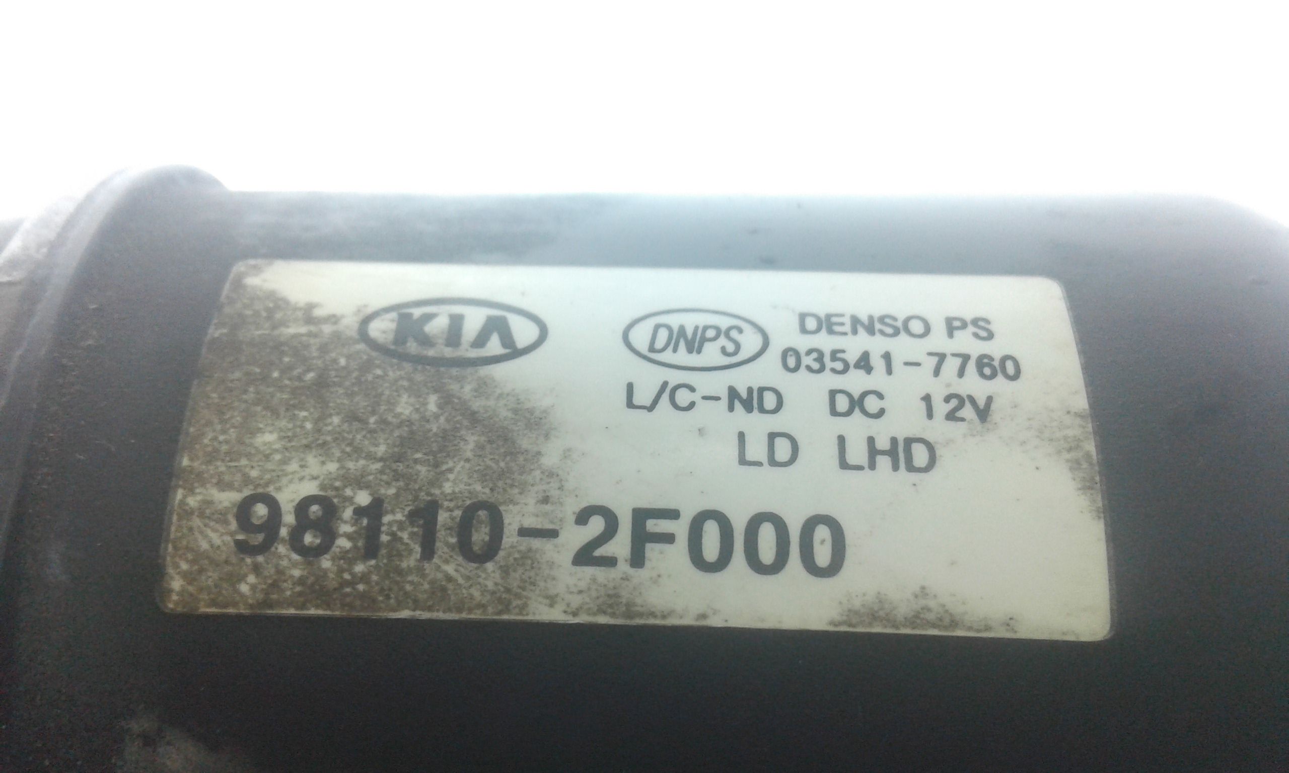 Motorino tergi ant completo di tandem KIA Cerato 1 Serie