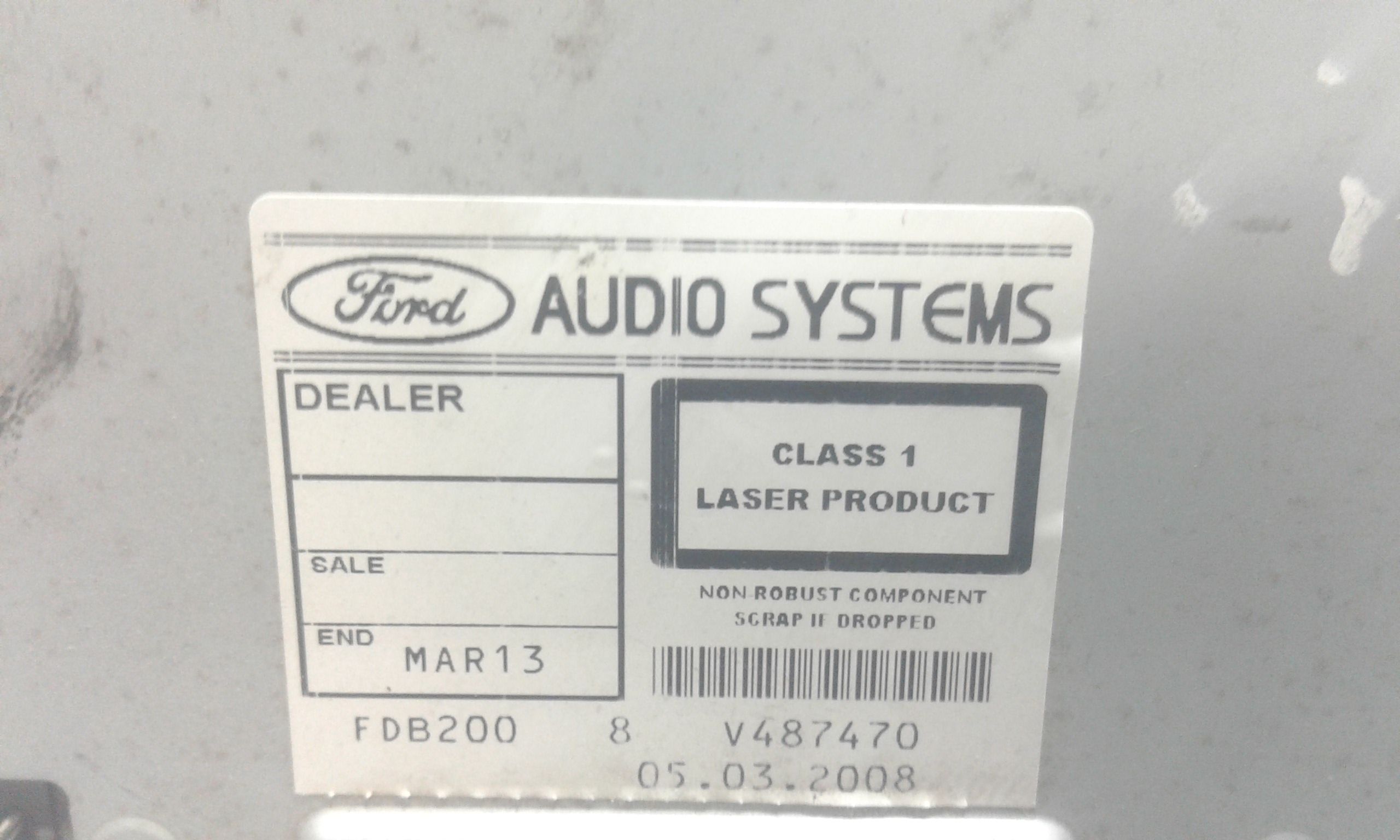 Autoradio FORD Fiesta 5 Serie