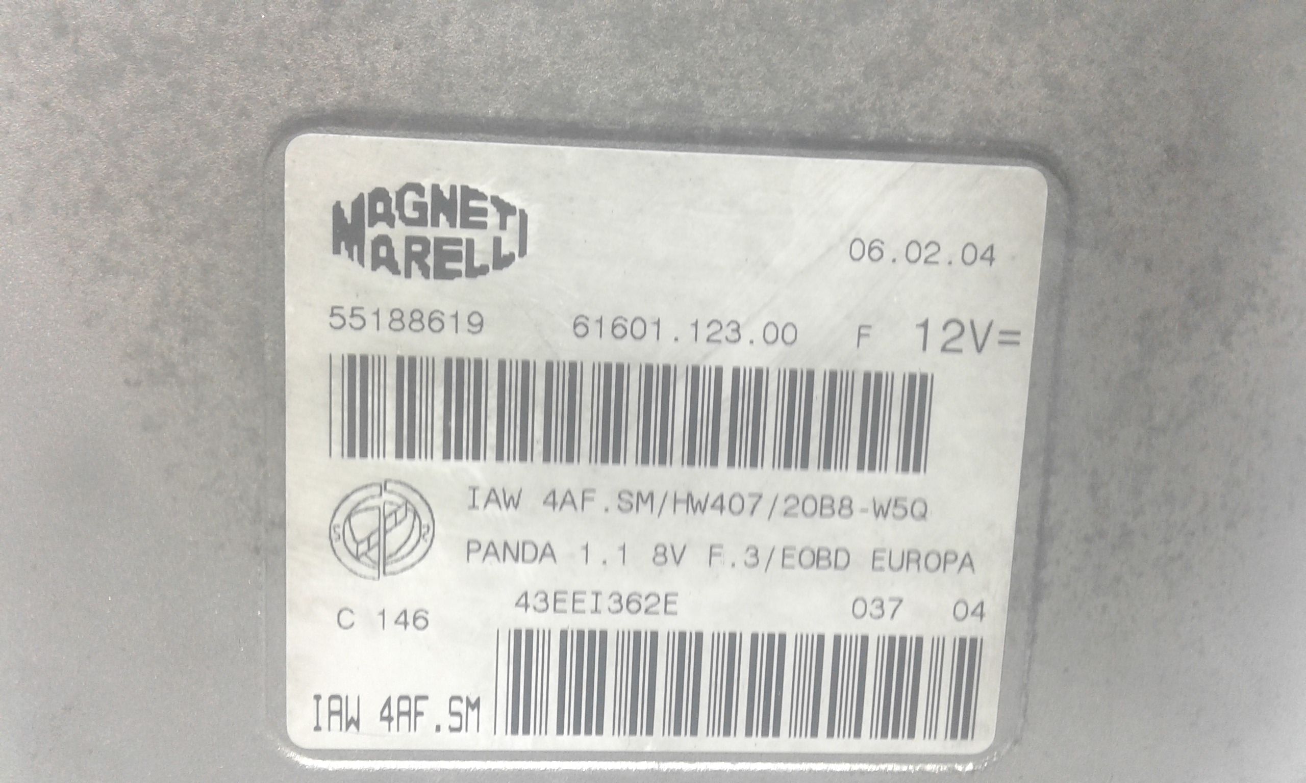 Centralina motore FIAT Panda 2 Serie