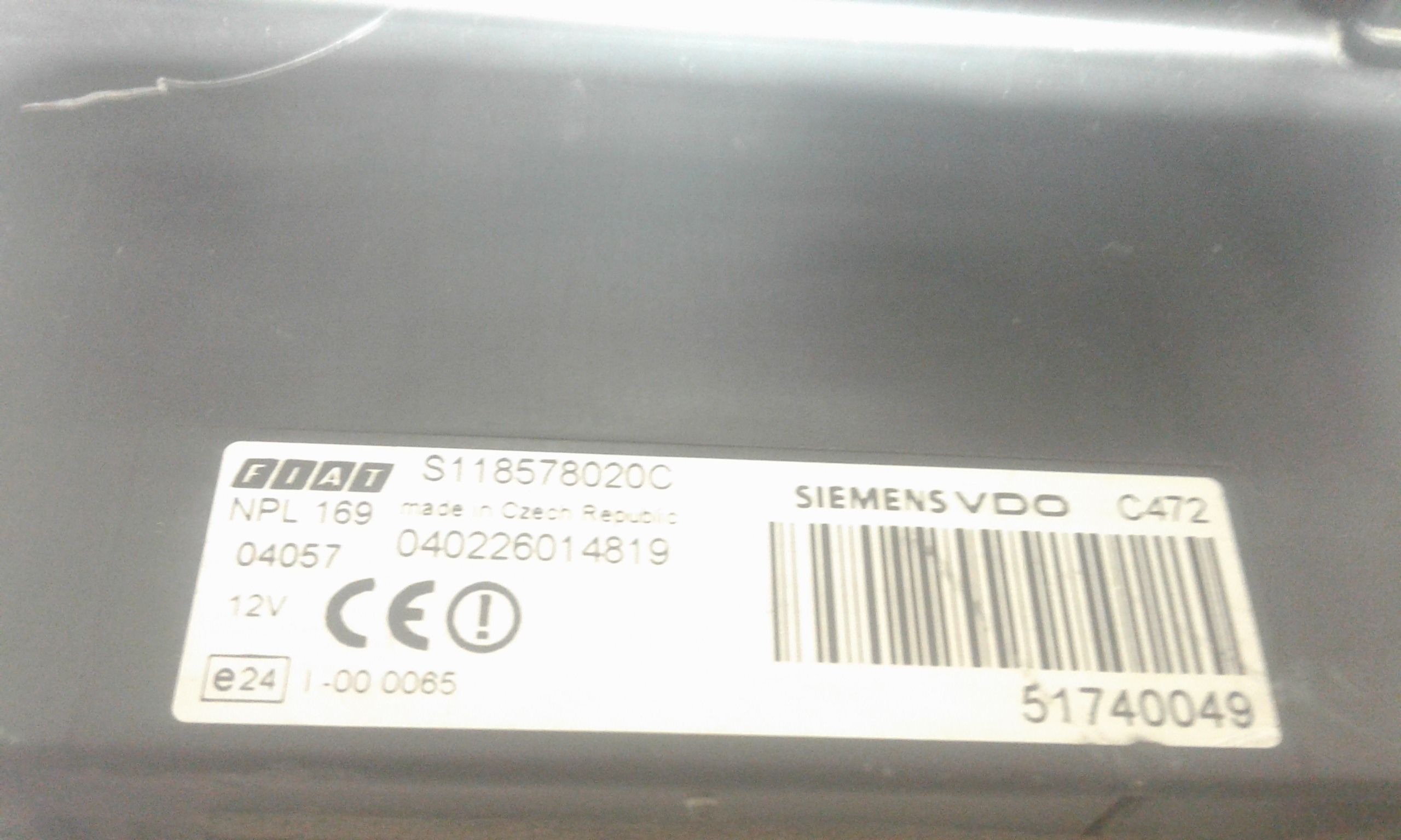 Body Computer FIAT Panda 2 Serie