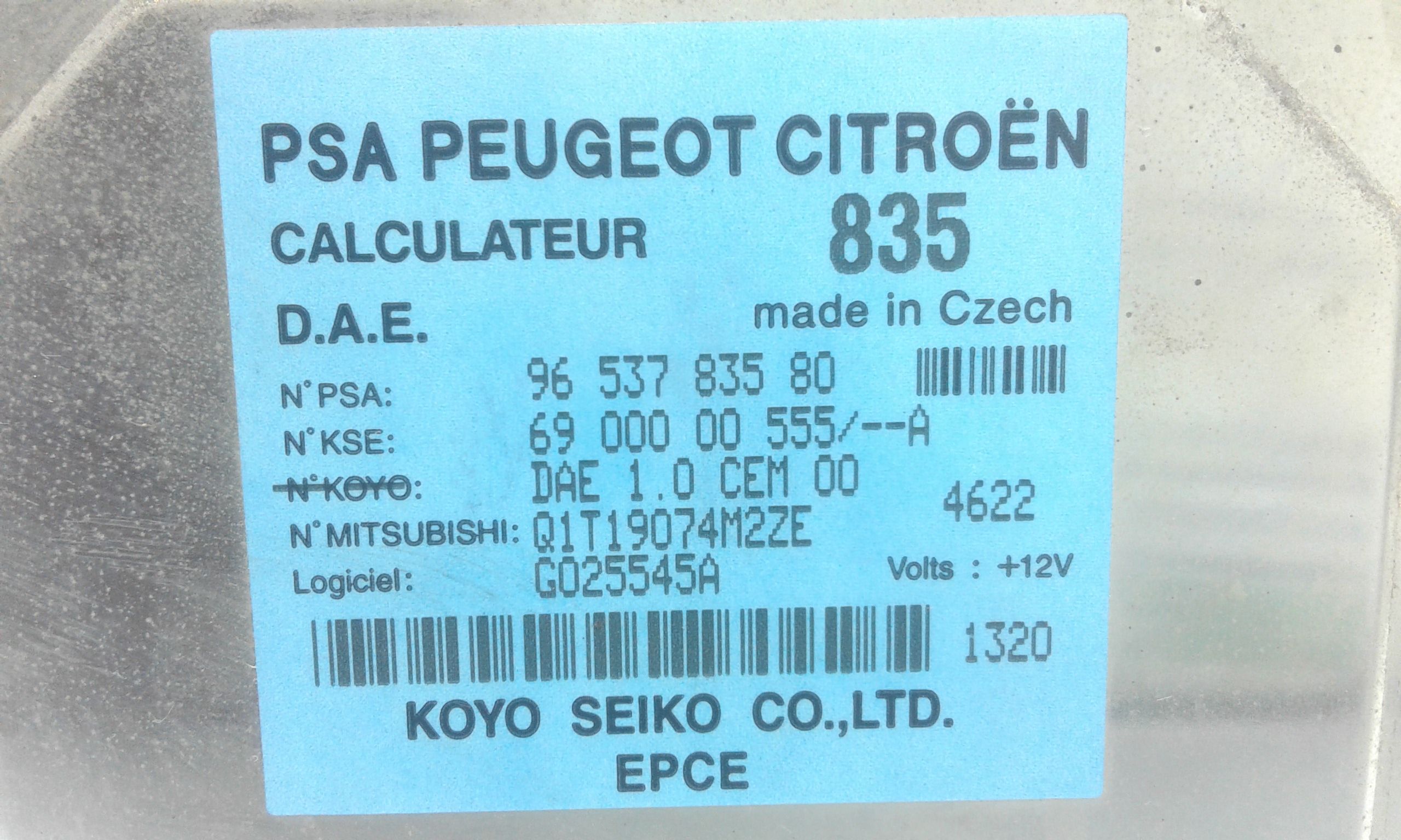 Centralina Servosterzo CITROEN C2 1 Serie